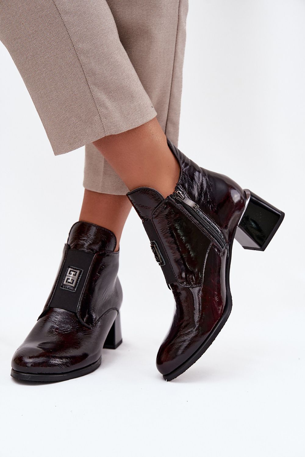  Botine cu toc model 218066 Step in style 