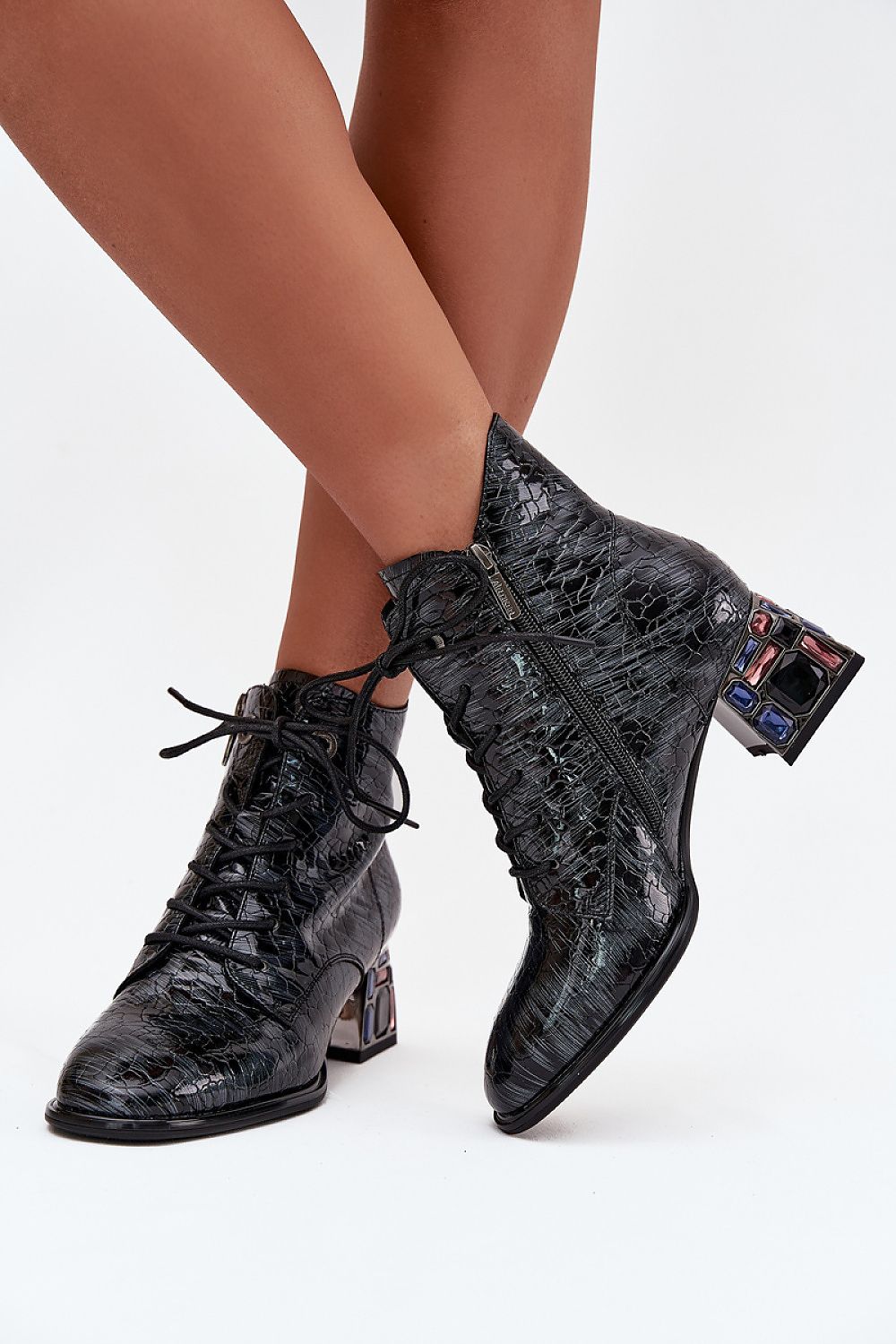  Botine cu toc model 218722 Step in style 