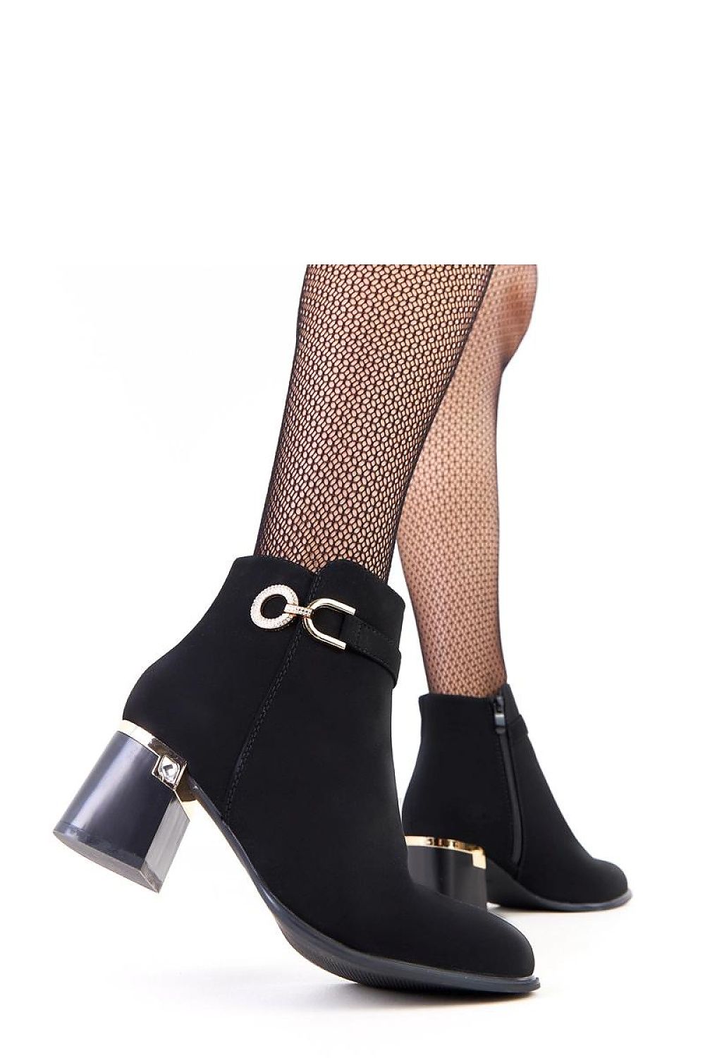  Botine cu toc model 218813 Solea 