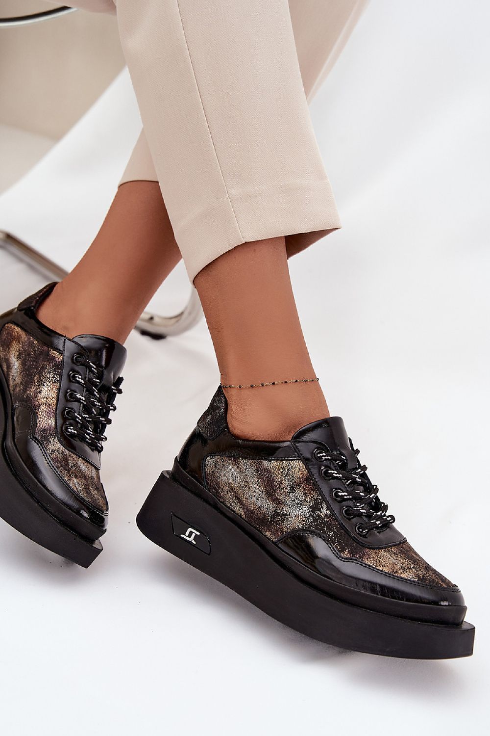  Pantofi sport cu platformă model 219106 Step in style 