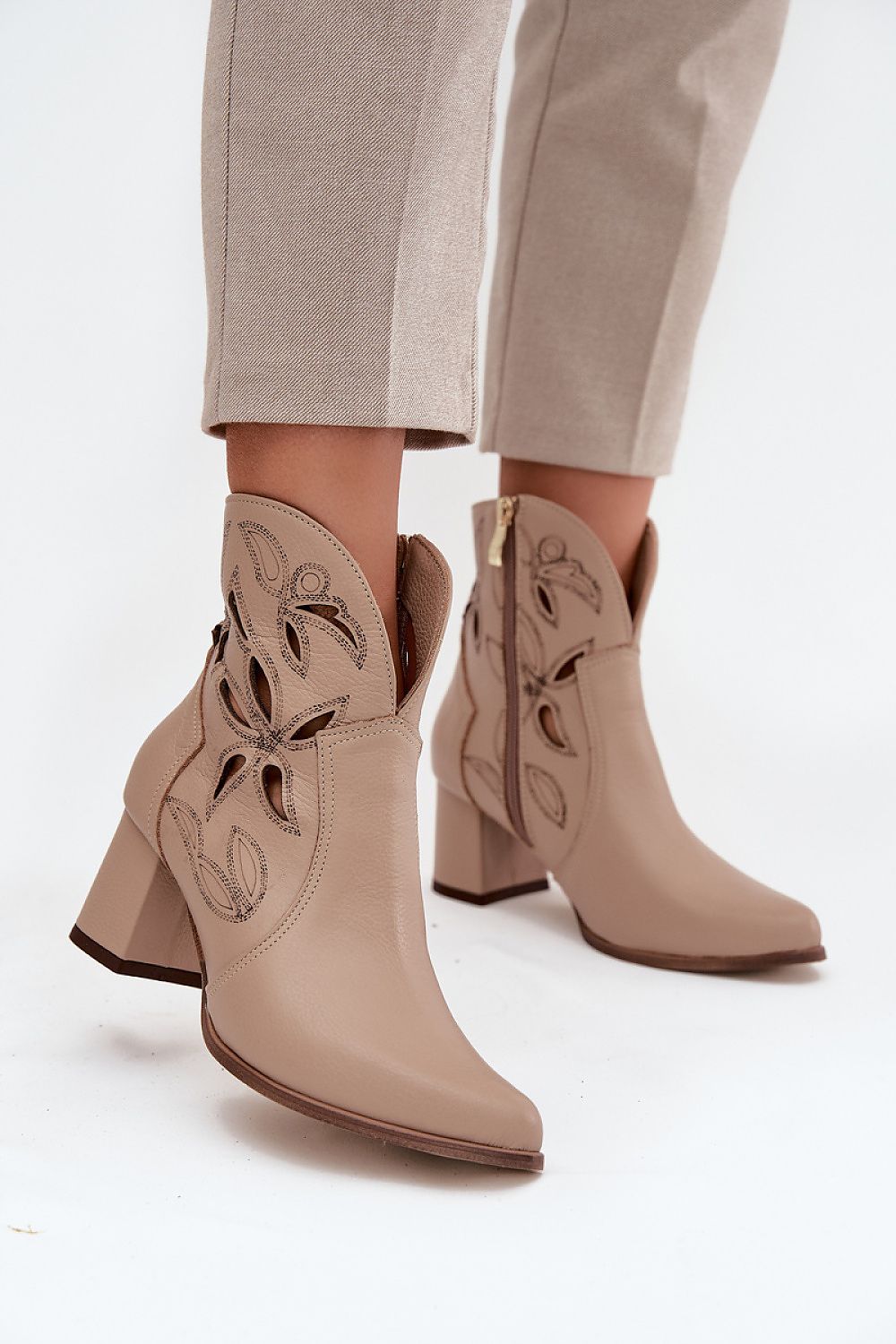  Botine cu toc model 219129 Step in style 