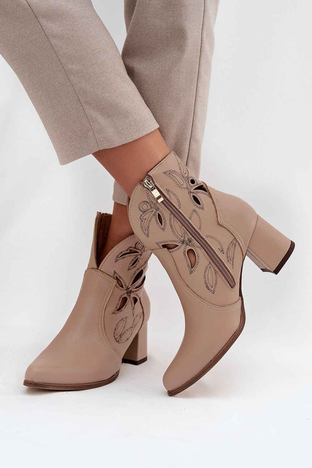  Botine cu toc model 219129 Step in style 