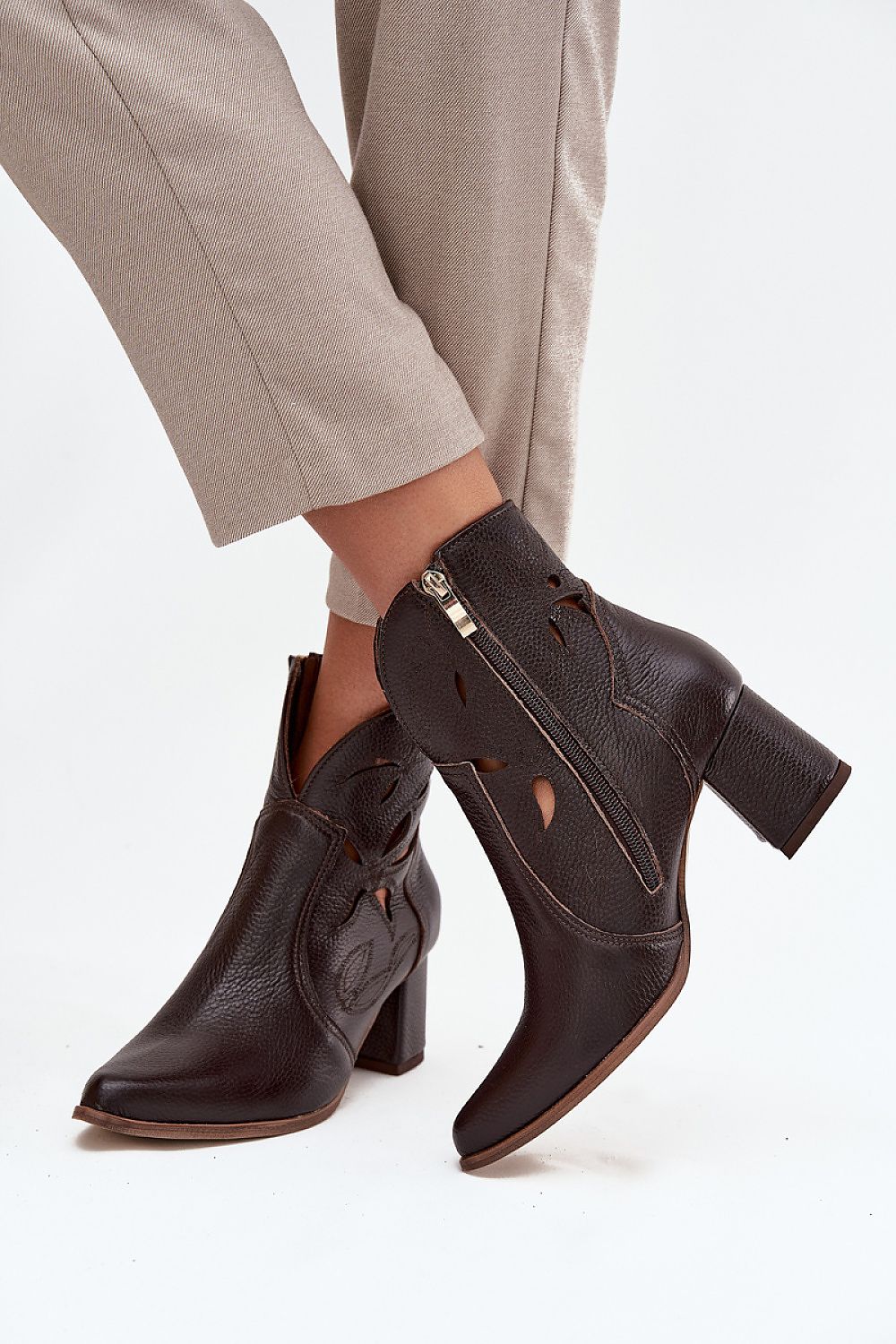 Botine cu toc model 219130 Step in style 