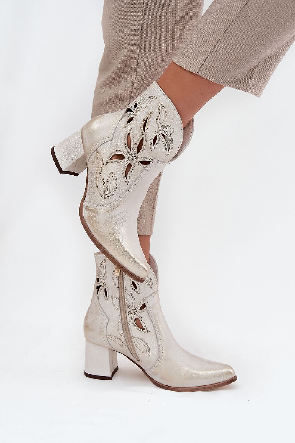  Botine cu toc model 219131 Step in style 