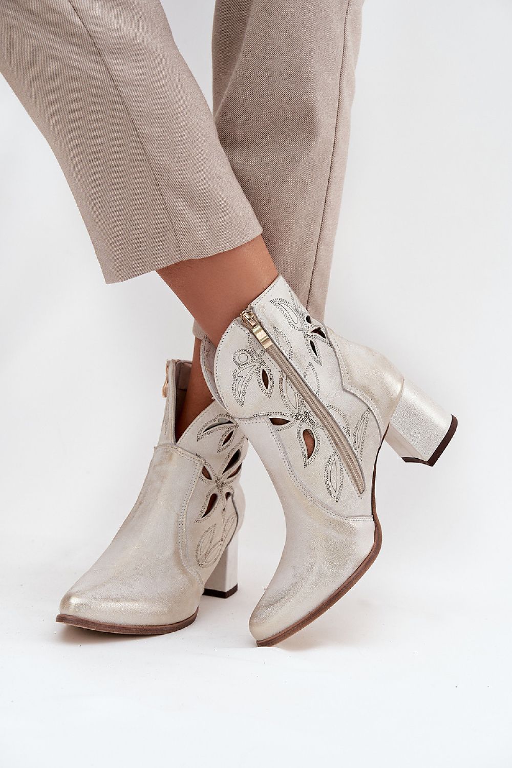  Botine cu toc model 219131 Step in style 