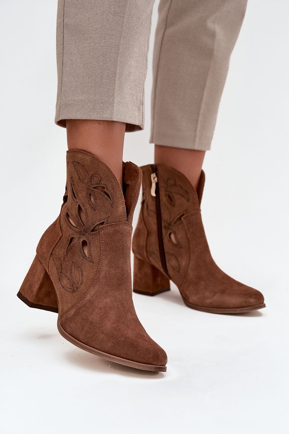  Botine cu toc model 219132 Step in style 