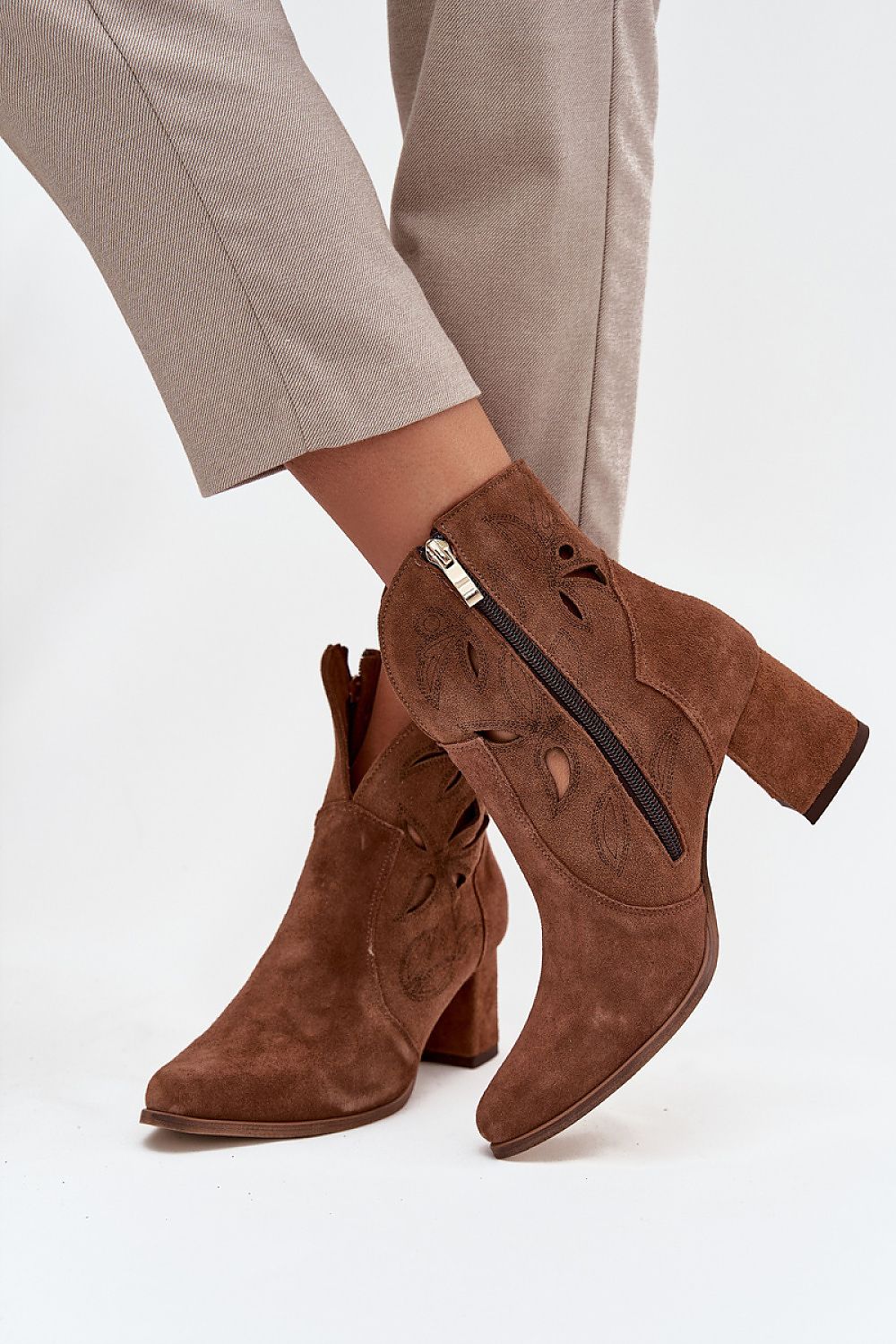  Botine cu toc model 219132 Step in style 