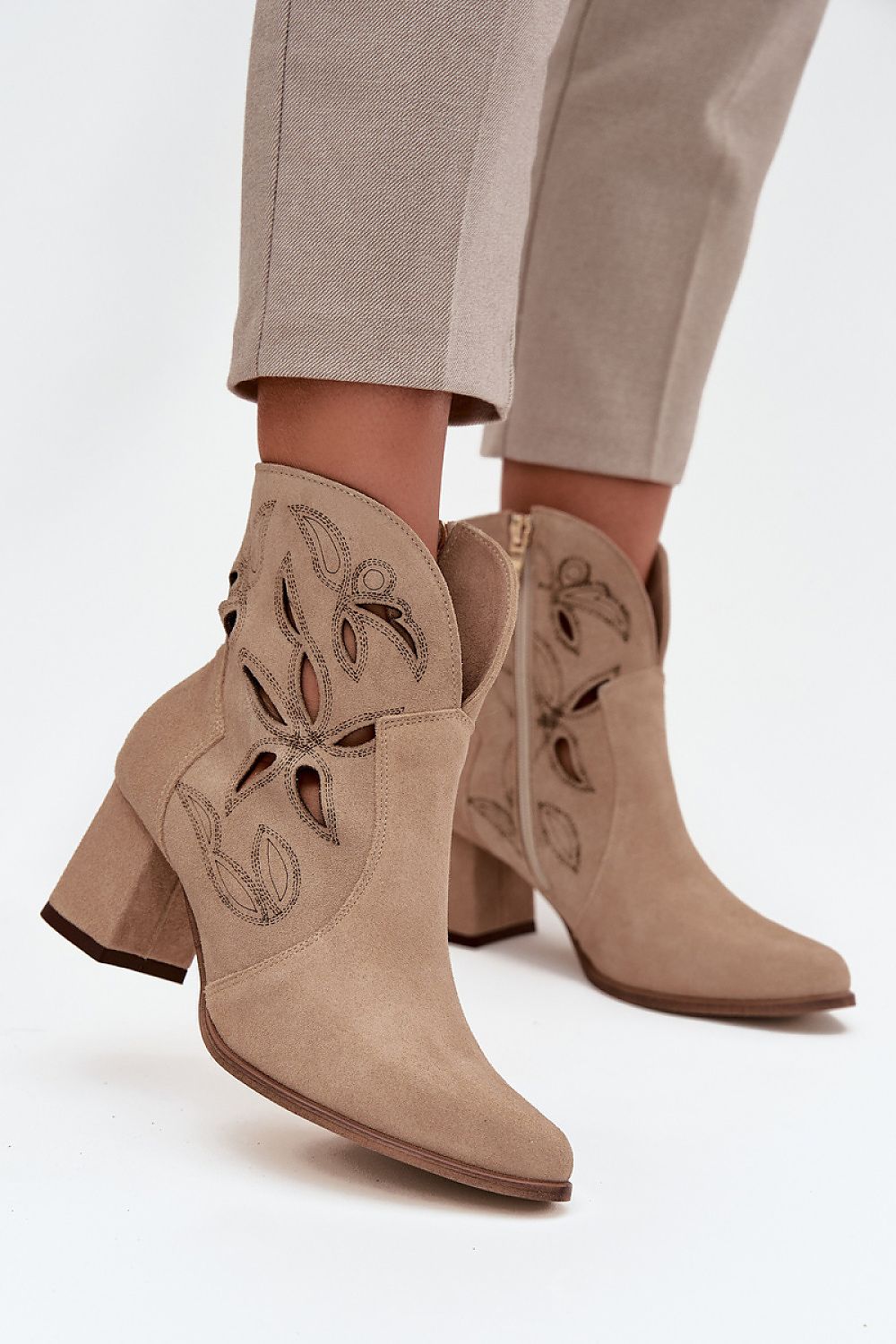  Botine cu toc model 219134 Step in style 