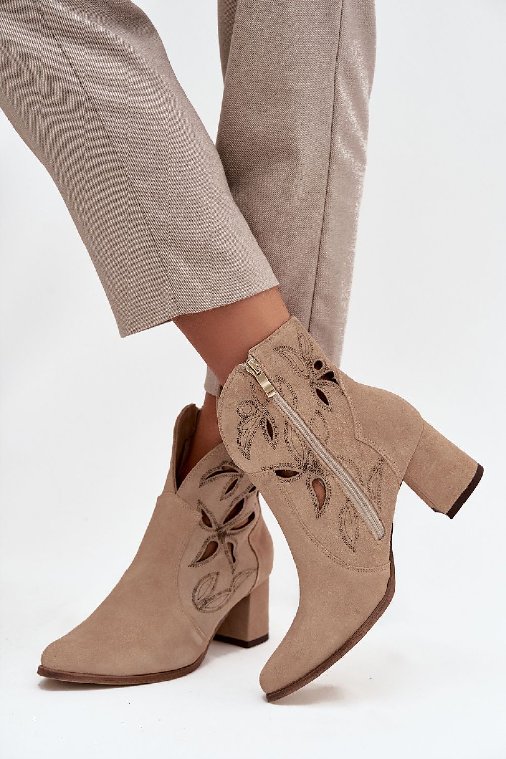  Botine cu toc model 219134 Step in style 