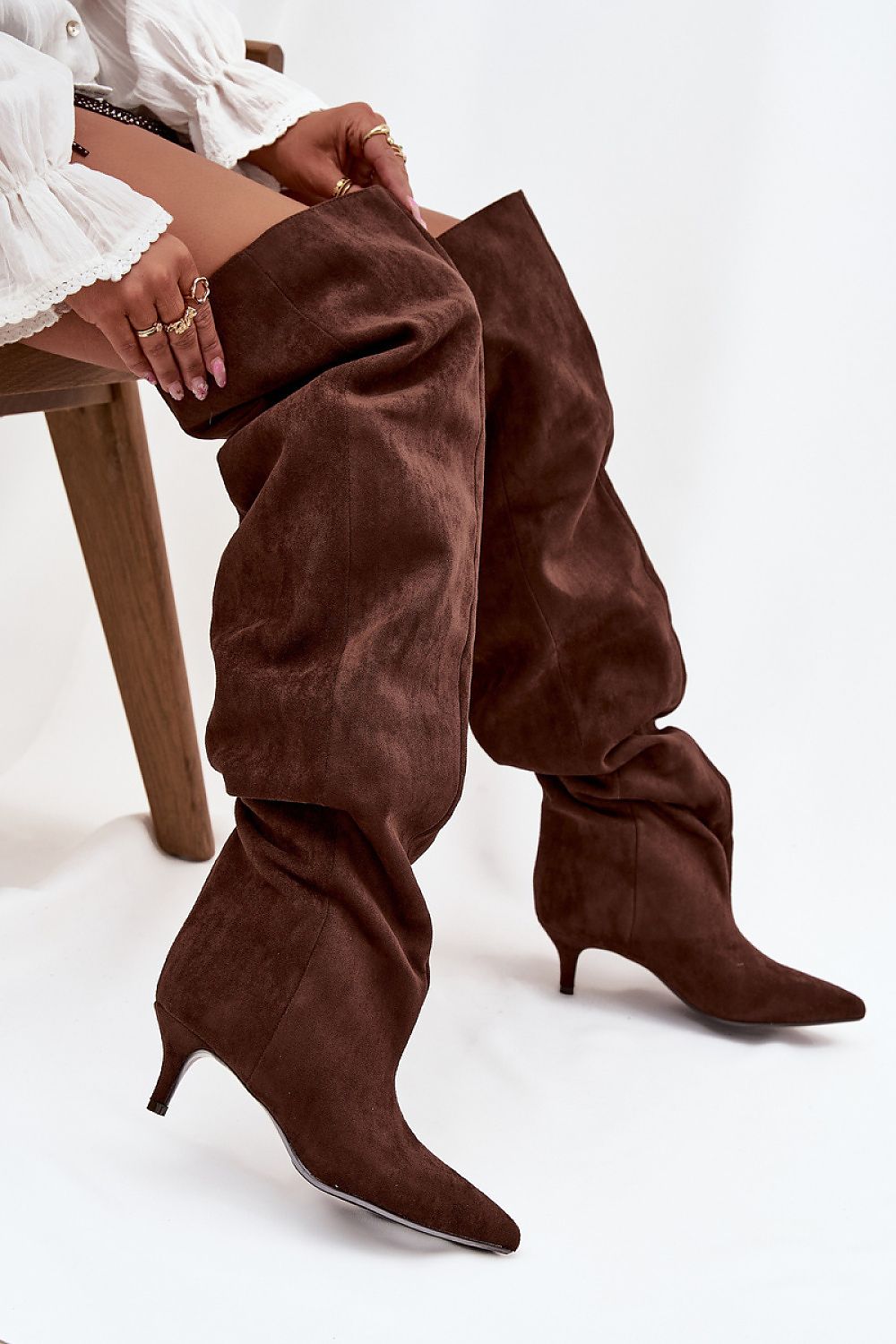  Cizme cu toc model 219135 Step in style 