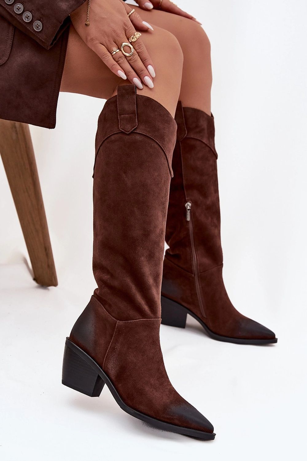  Cizme cu toc model 219399 Step in style 