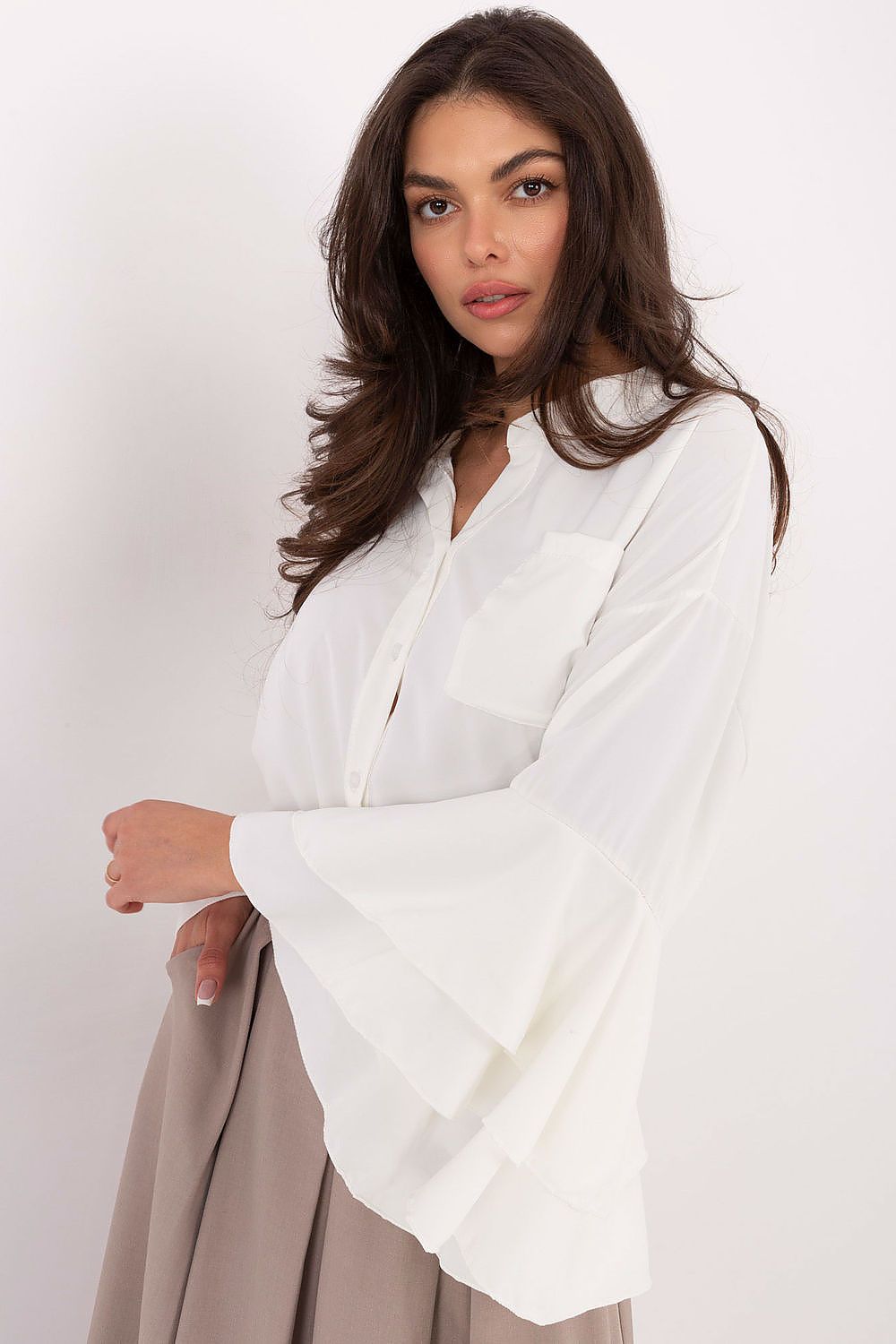  Cămaşă cu mânecă lungă model 219446 Rue Paris 