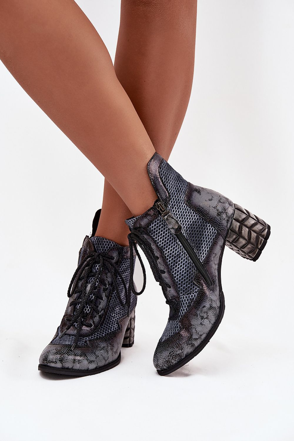  Botine cu toc model 219582 Step in style 