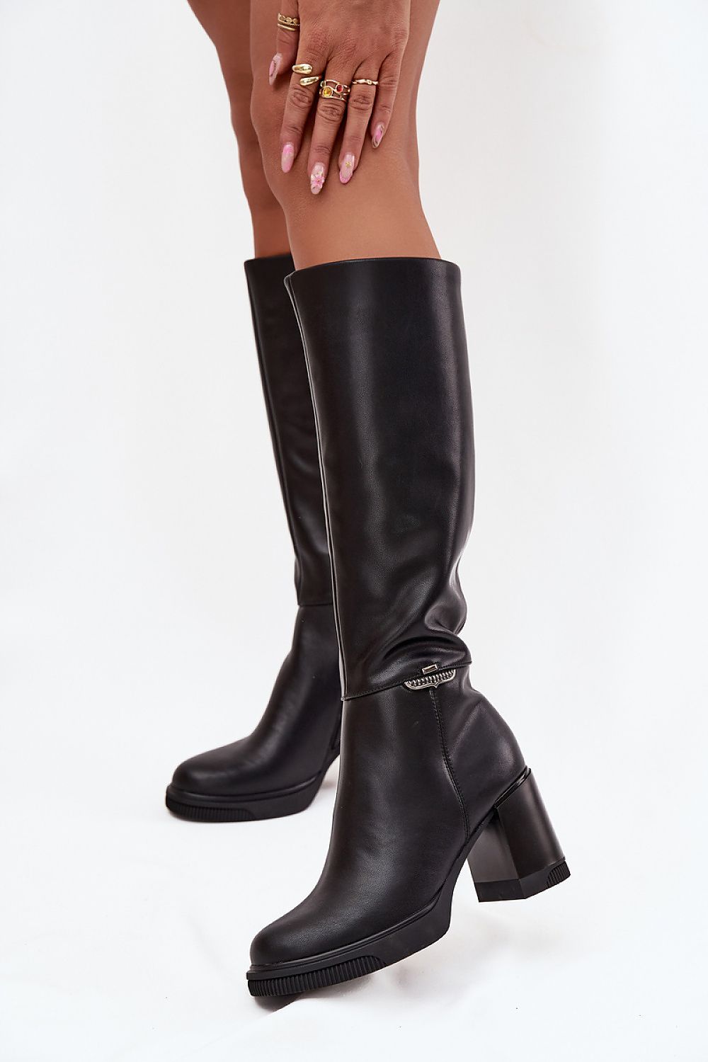  Cizme cu toc model 219586 Step in style 