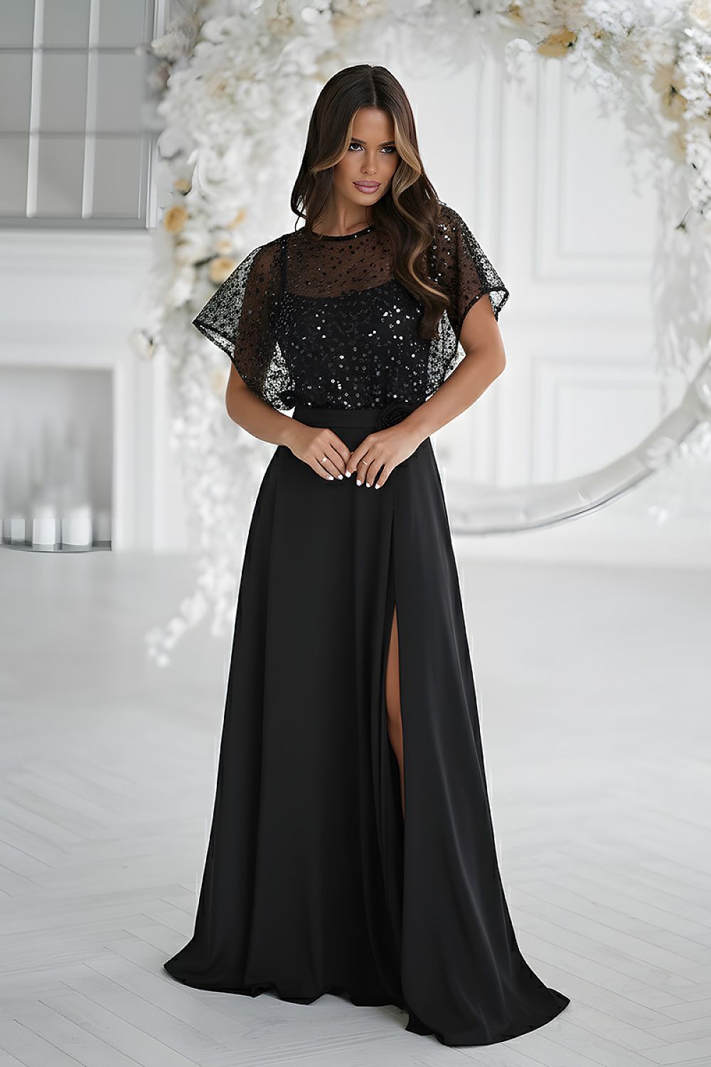  Rochie lungă model 219685 Bicotone 
