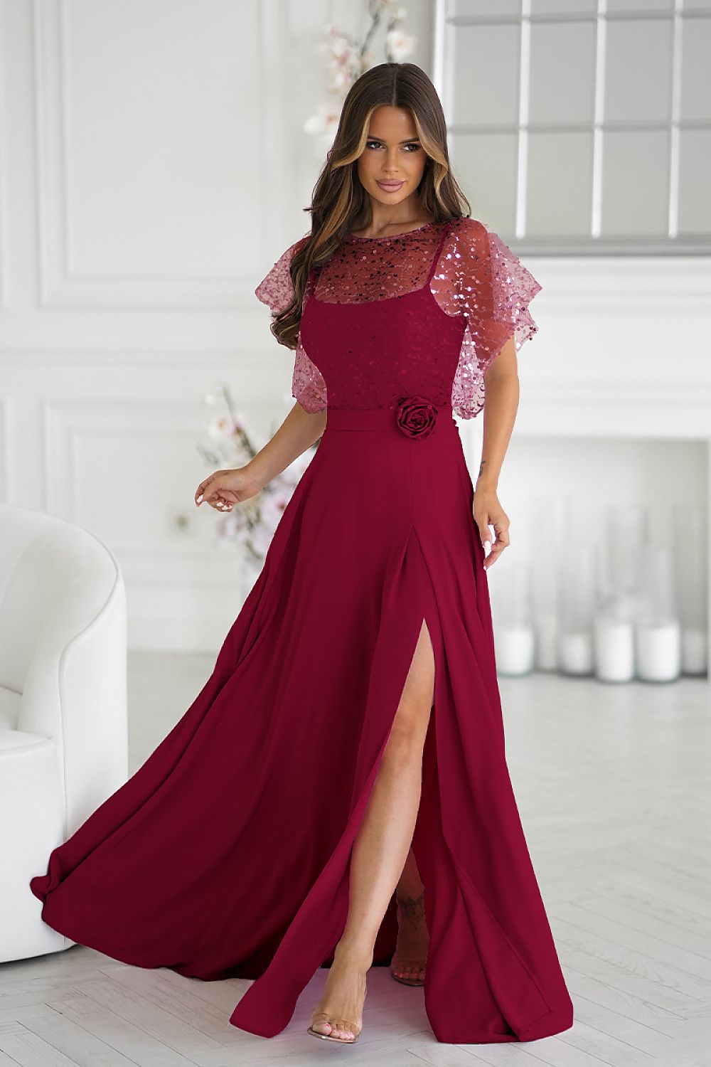  Rochie lungă model 219687 Bicotone 