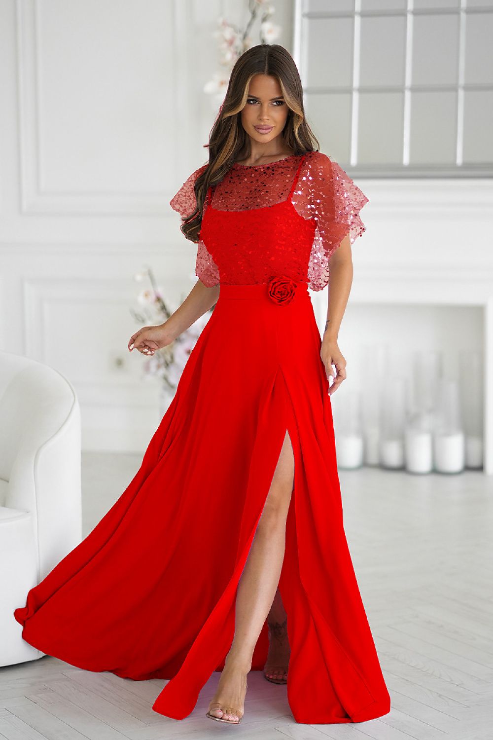  Rochie lungă model 219688 Bicotone 