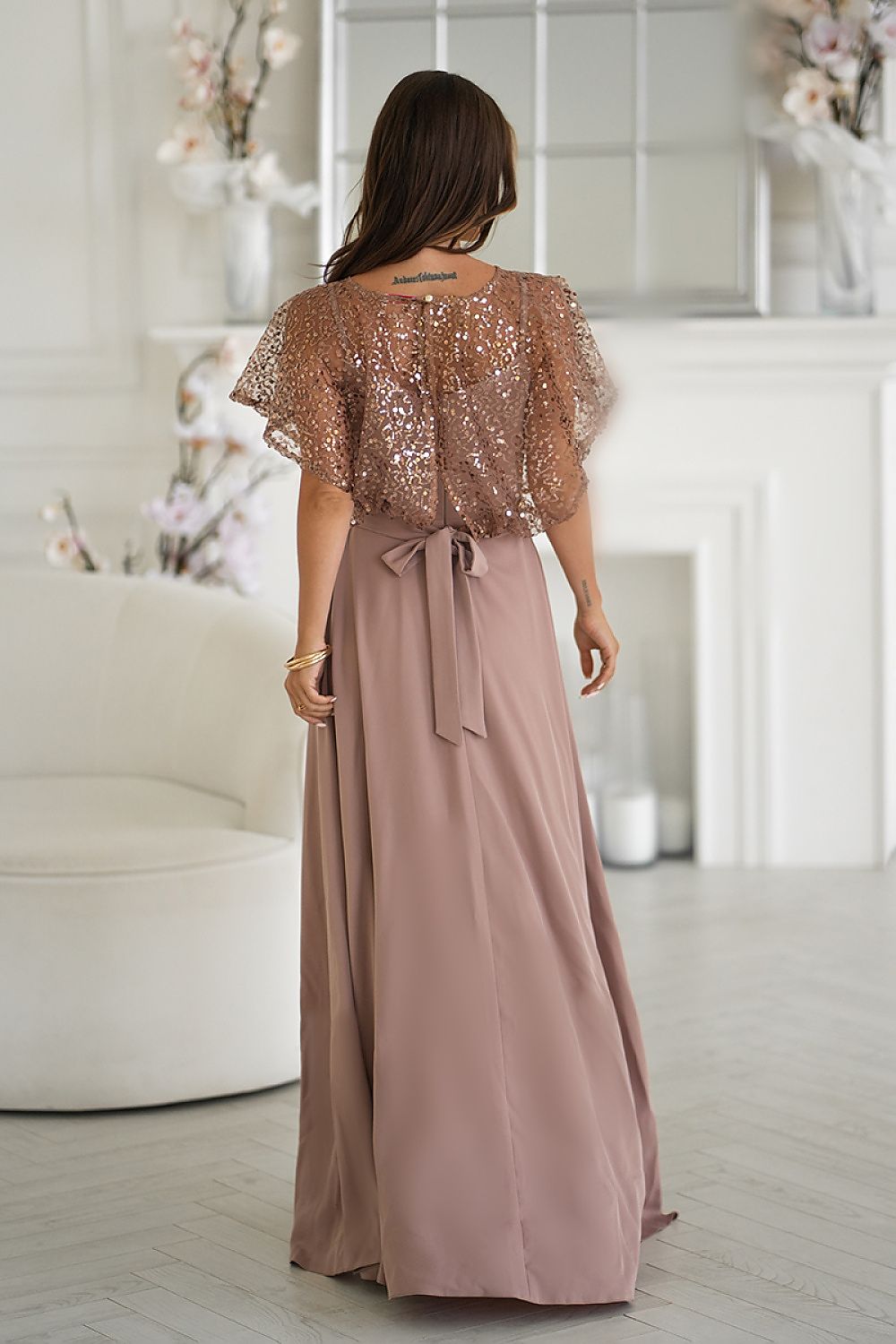  Rochie lungă model 219691 Bicotone 