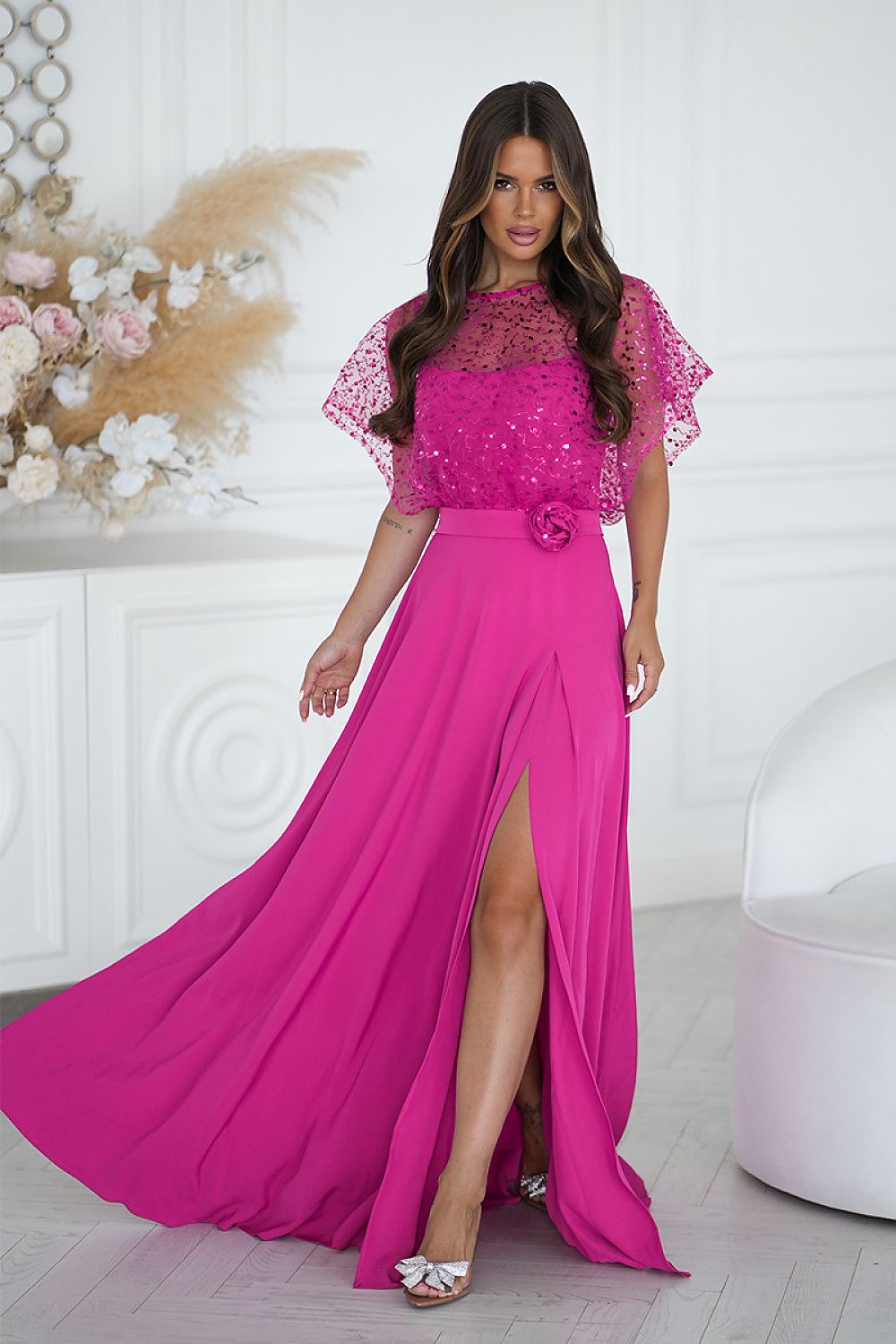  Rochie lungă model 219692 Bicotone 