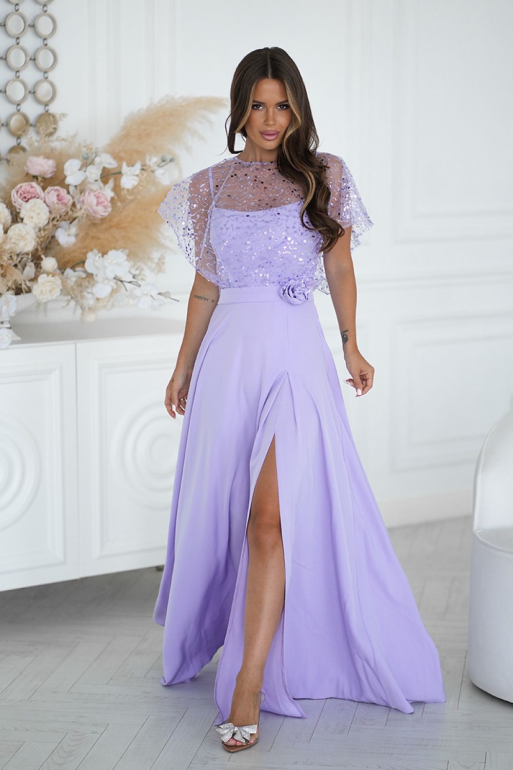  Rochie lungă model 219693 Bicotone 