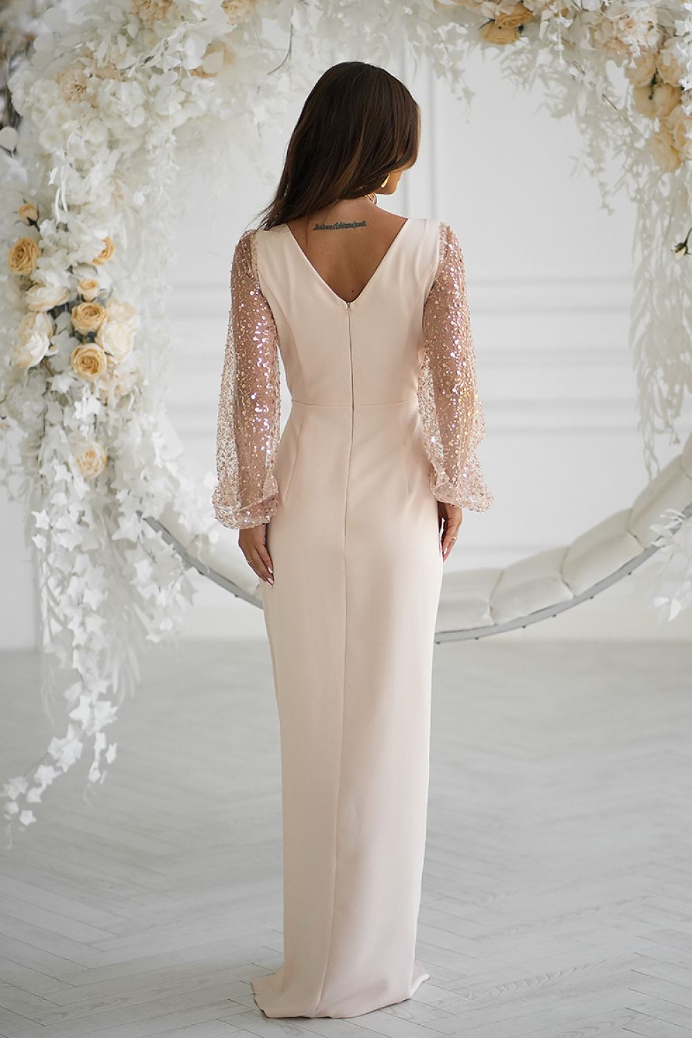  Rochie lungă model 220093 Bicotone 