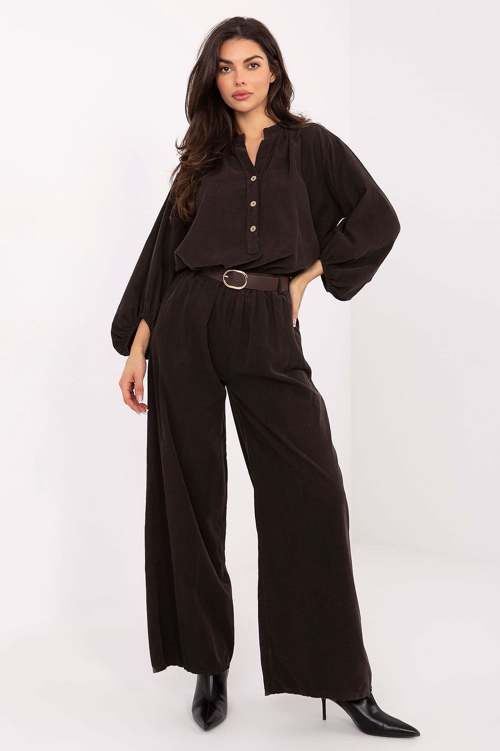  Pantaloni din catifea model 220282 Italy Moda 
