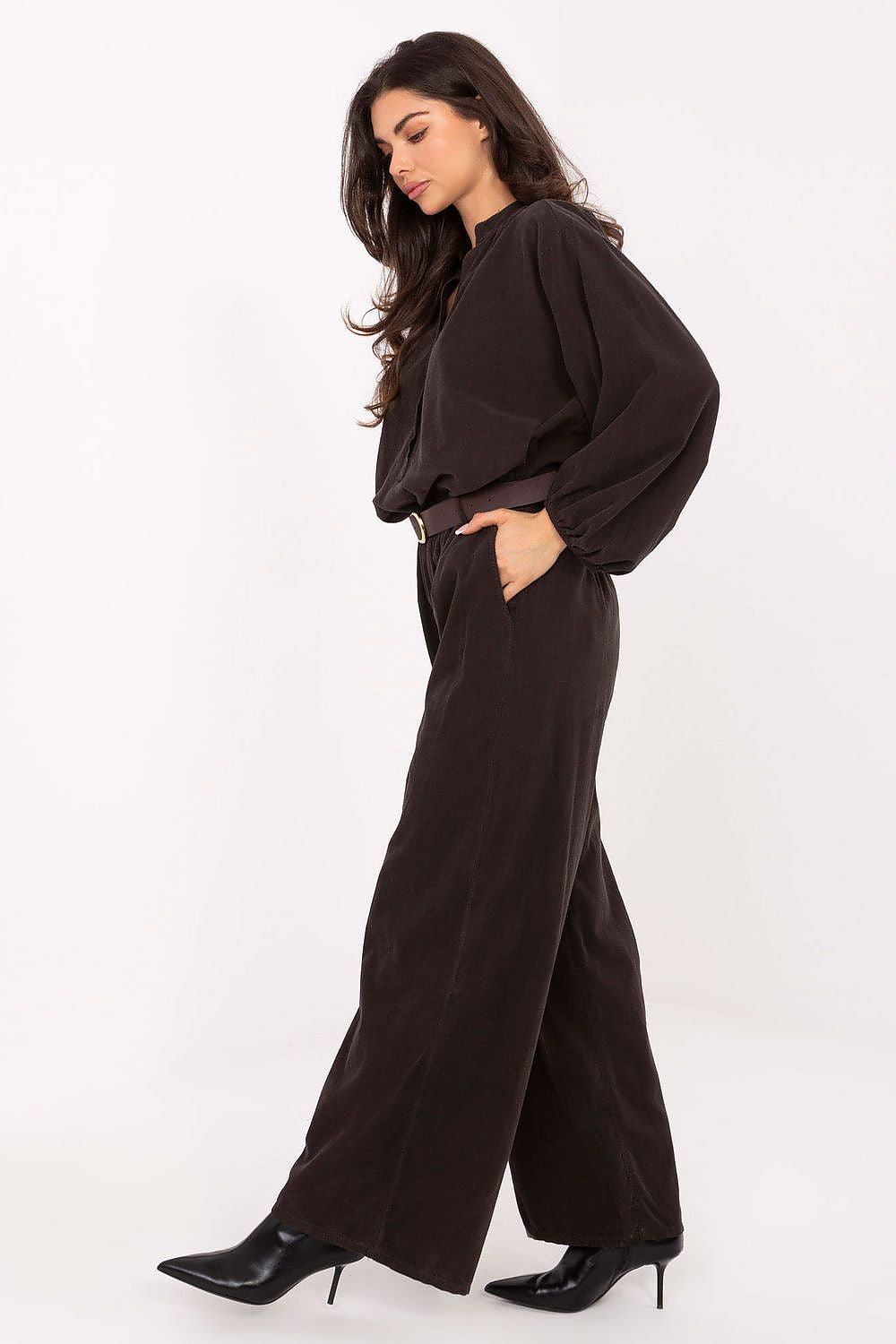  Pantaloni din catifea model 220282 Italy Moda 