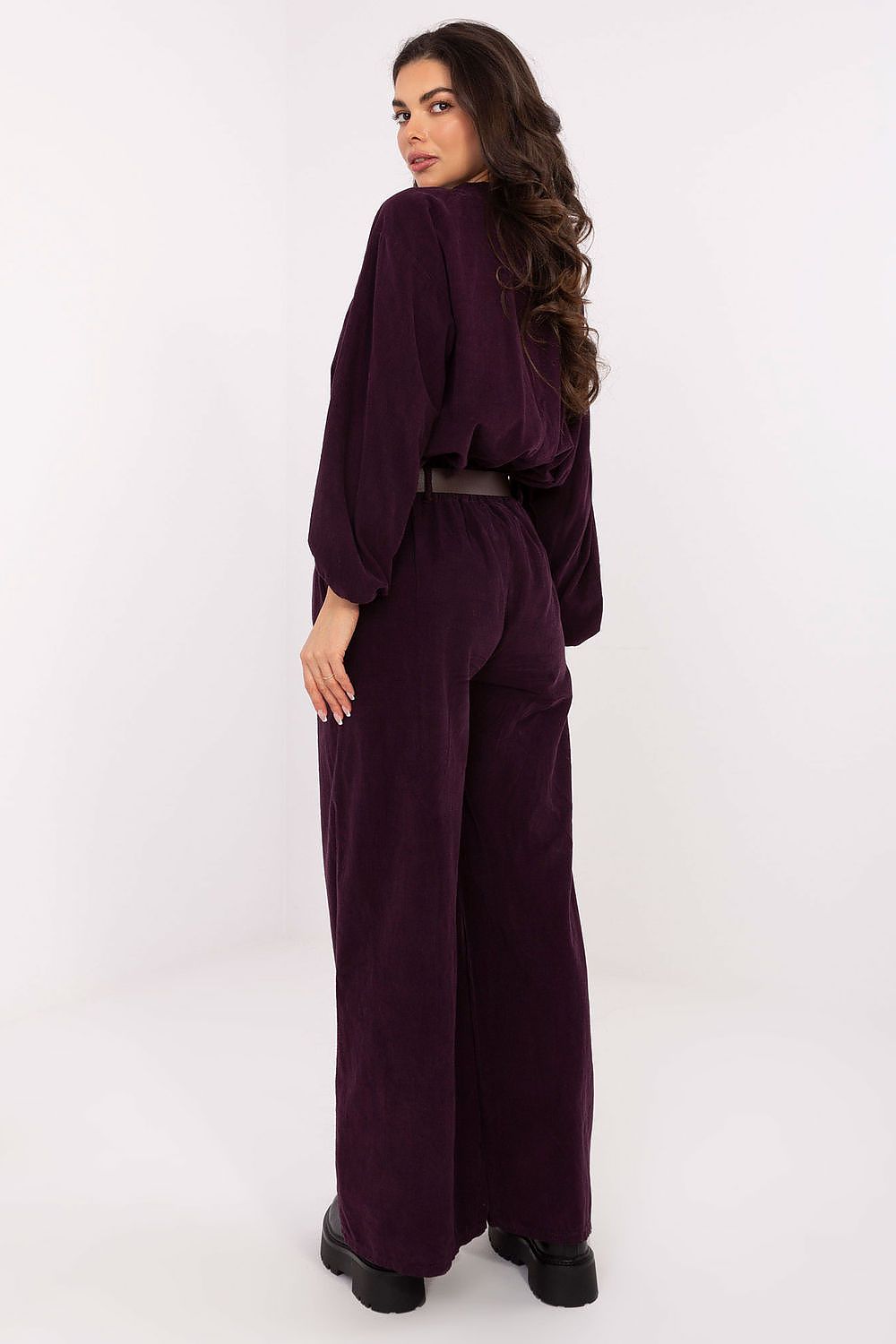  Pantaloni din catifea model 220285 Italy Moda 