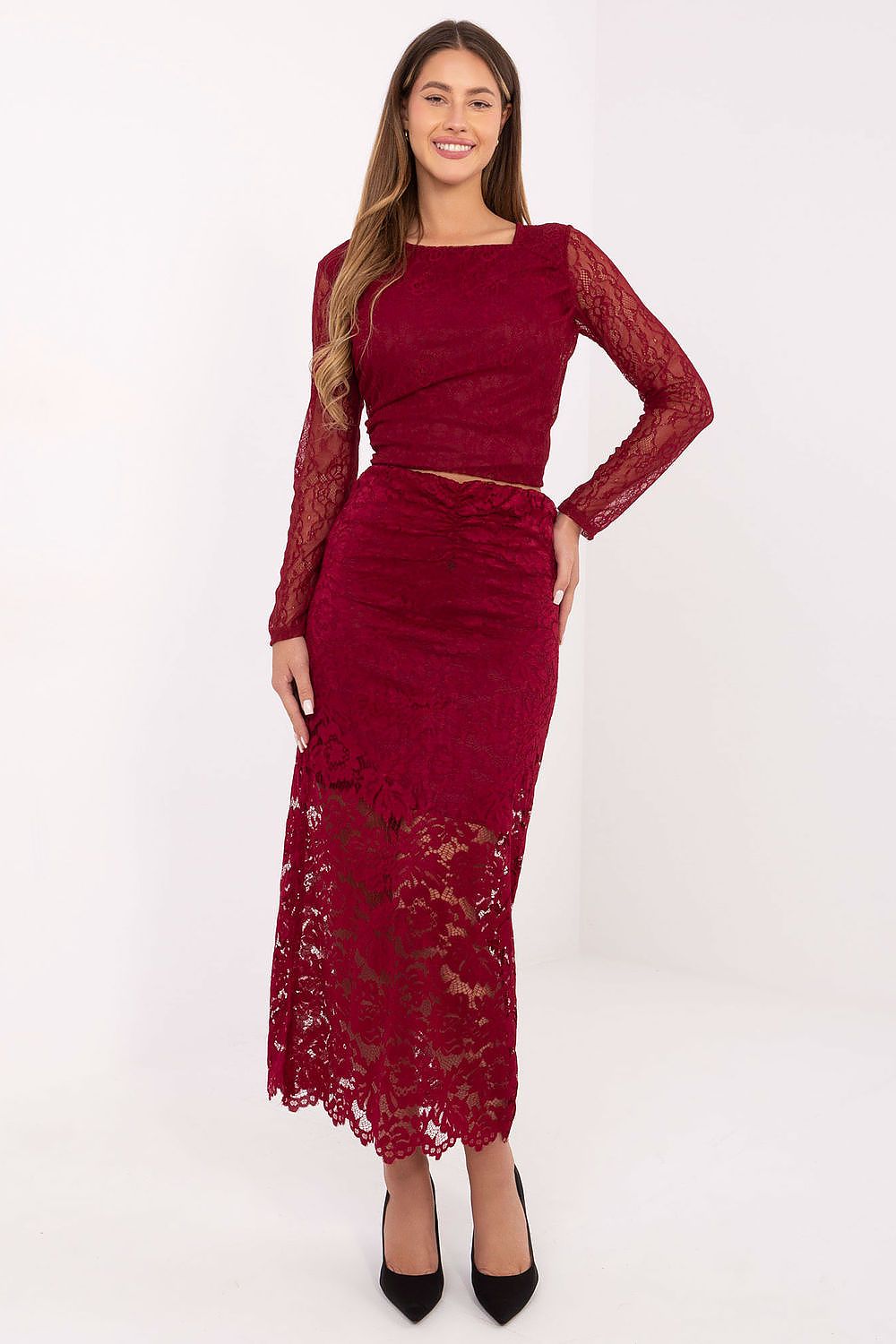  Fustă din dantelă model 220326 Italy Moda 
