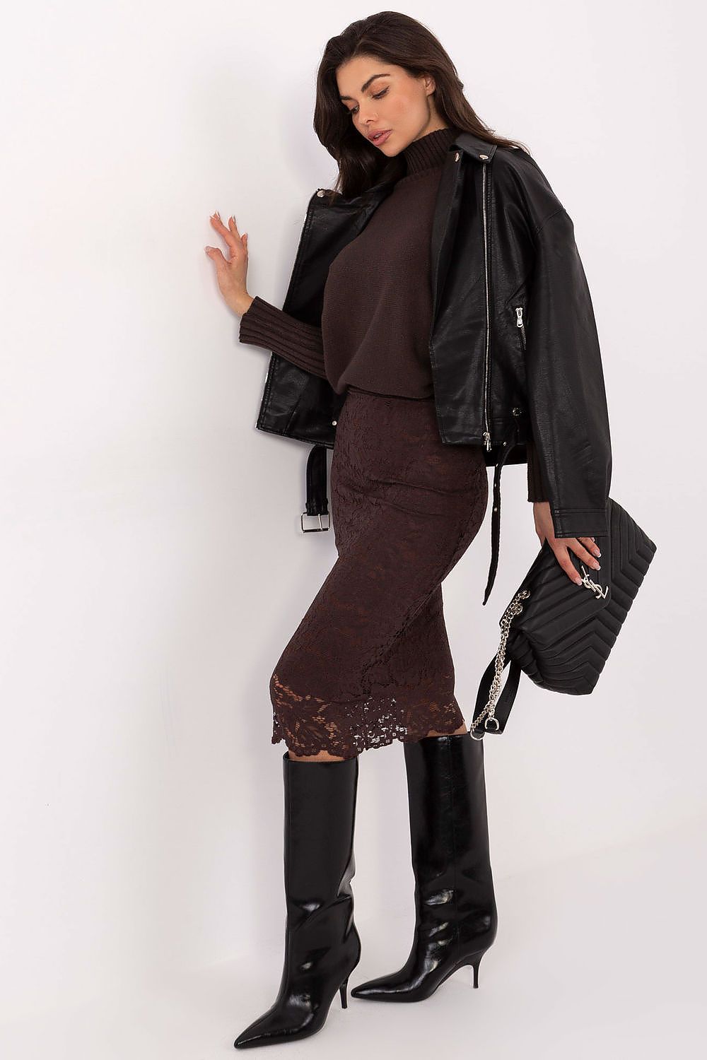  Fustă din dantelă model 220434 Rue Paris 