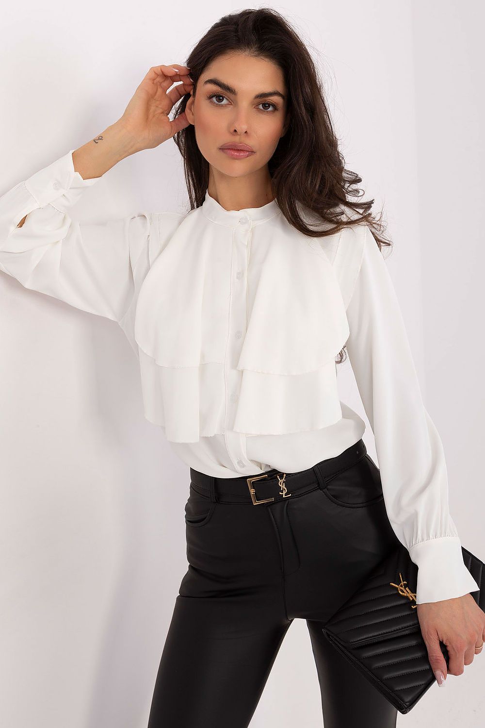  Cămaşă cu mânecă lungă model 220444 Rue Paris 