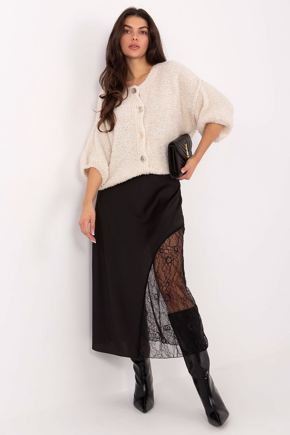  Fustă din dantelă model 220555 Rue Paris 