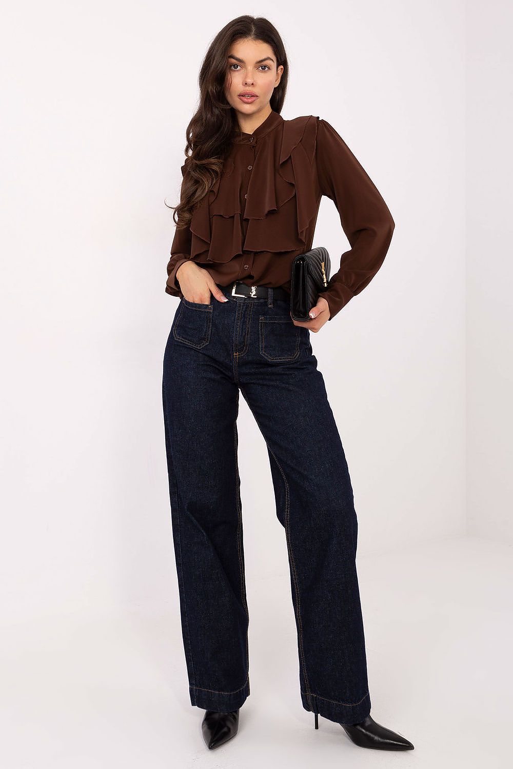  Cămaşă cu mânecă lungă model 220563 Rue Paris 