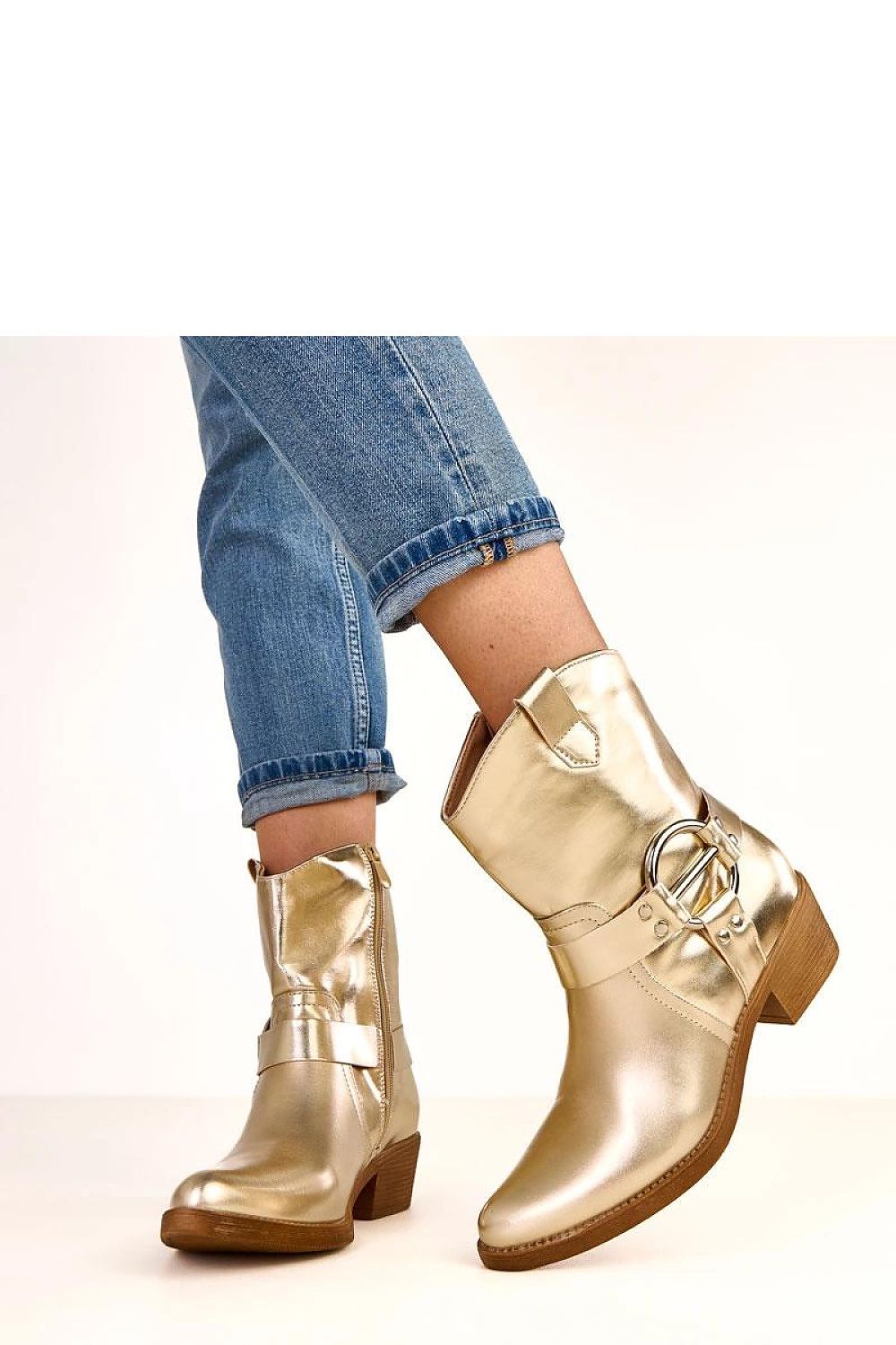  Botine cu toc model 220574 Solea 