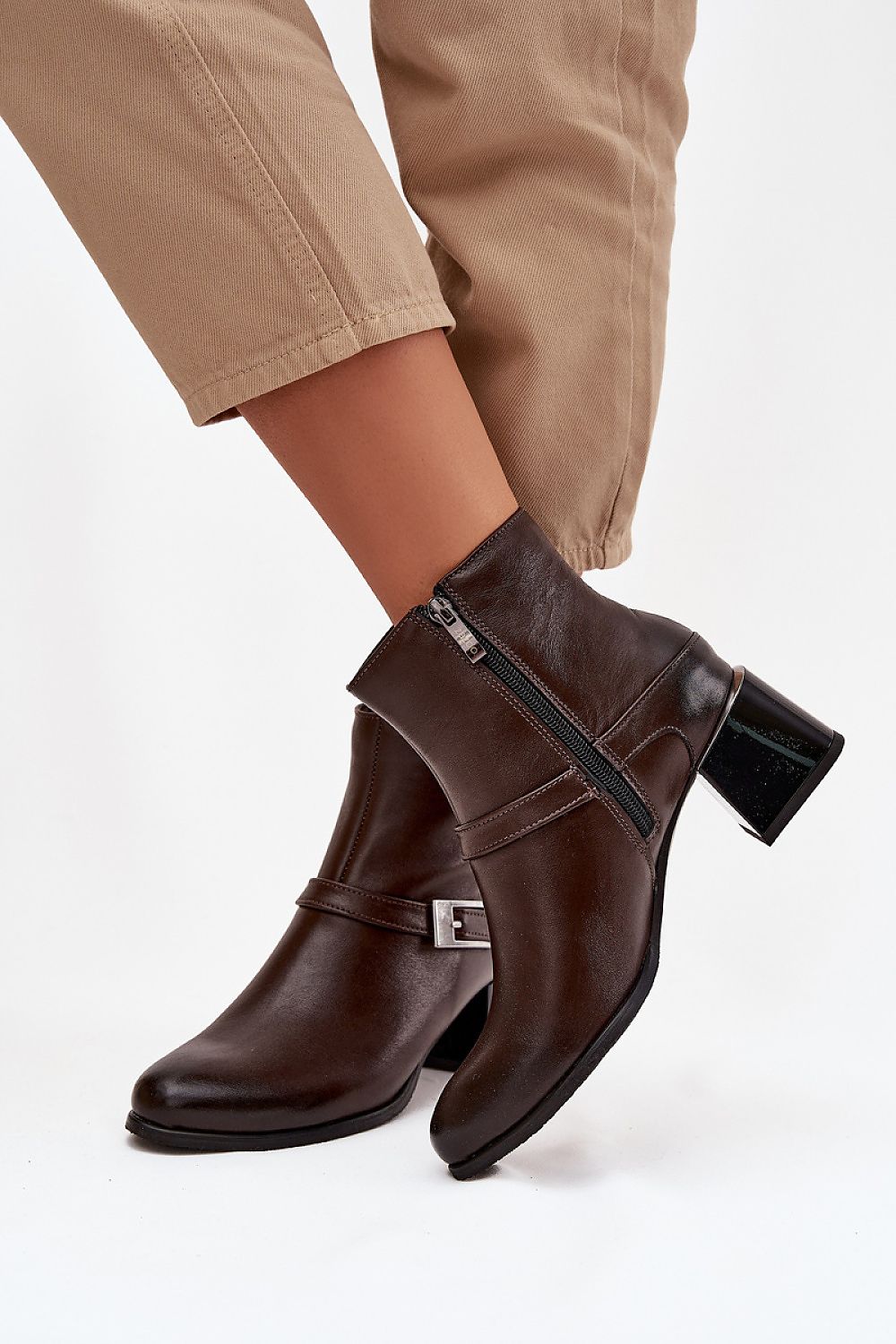  Botine cu toc model 220702 Step in style 
