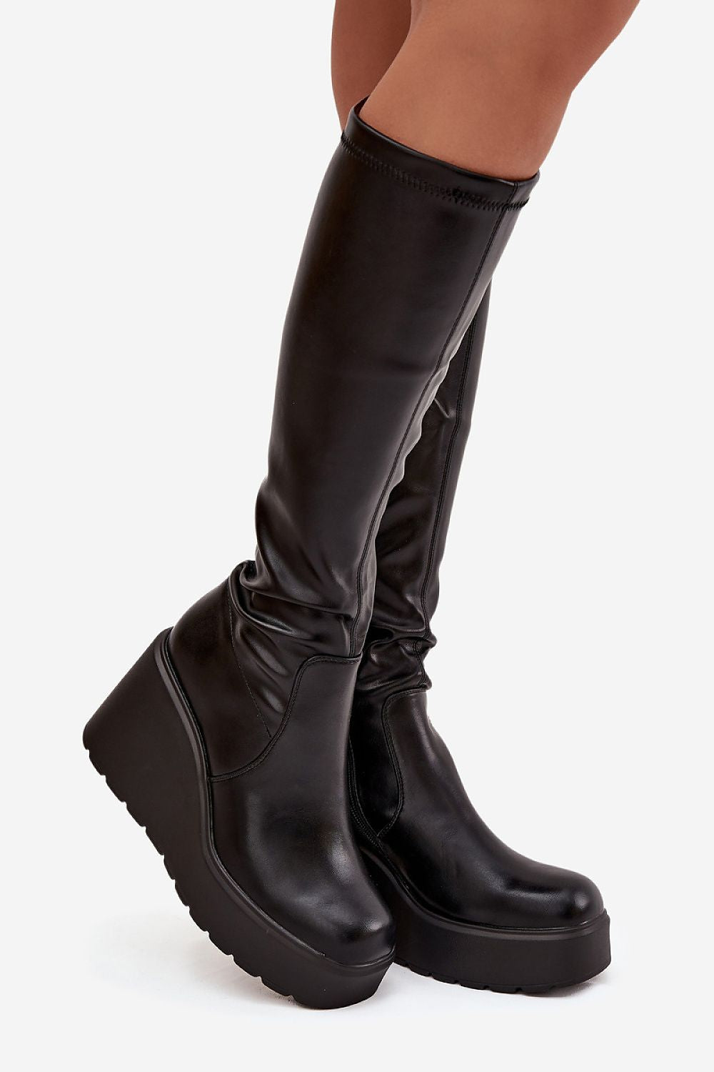  Cizme talpă tip pană model 220718 Step in style 