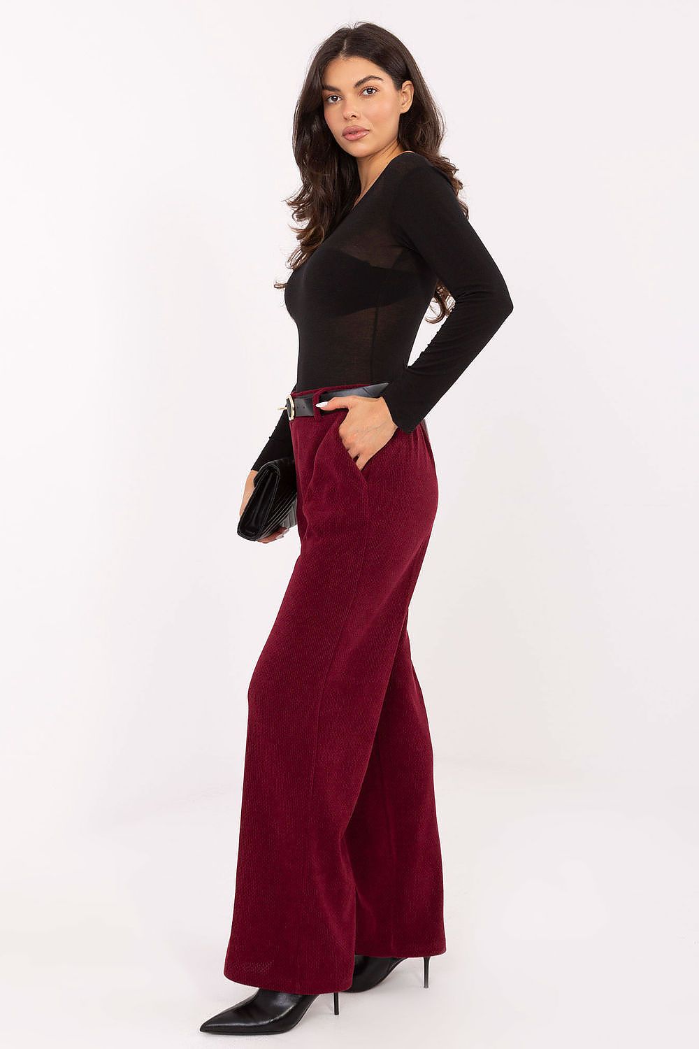  Pantaloni din catifea model 220750 Italy Moda 