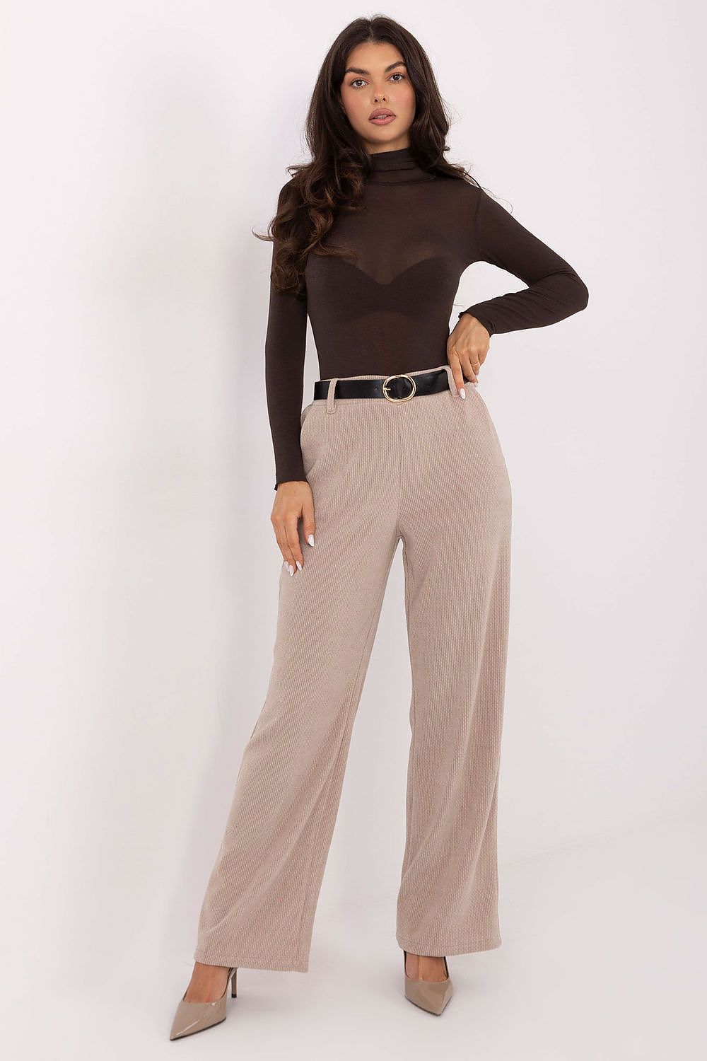  Pantaloni din catifea model 220752 Italy Moda 