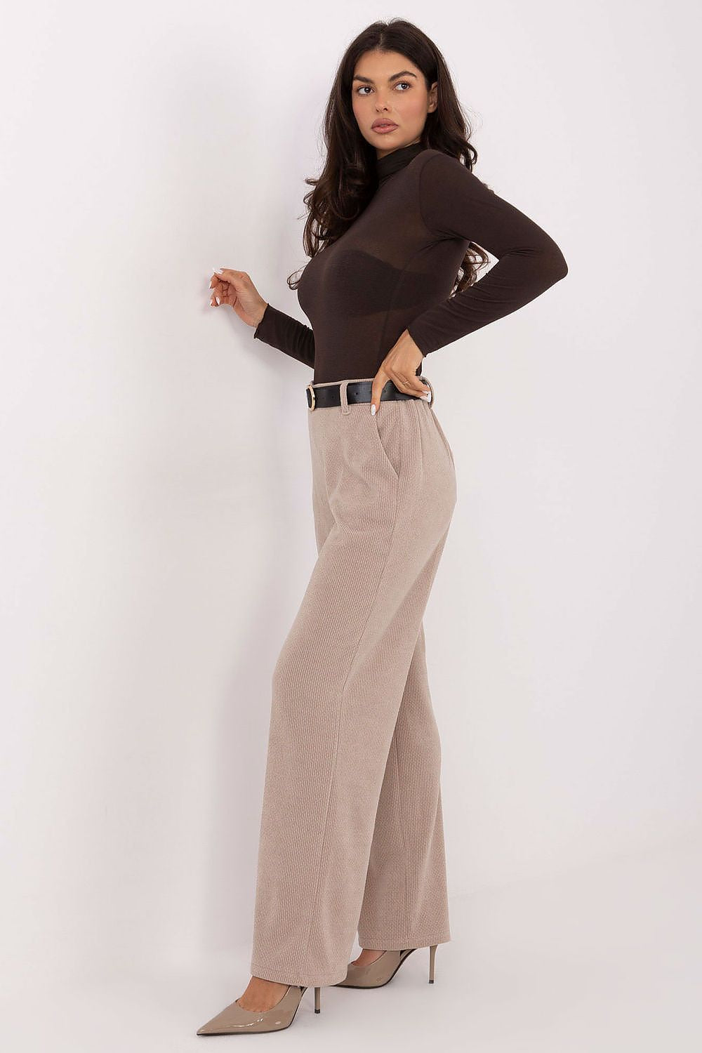  Pantaloni din catifea model 220752 Italy Moda 