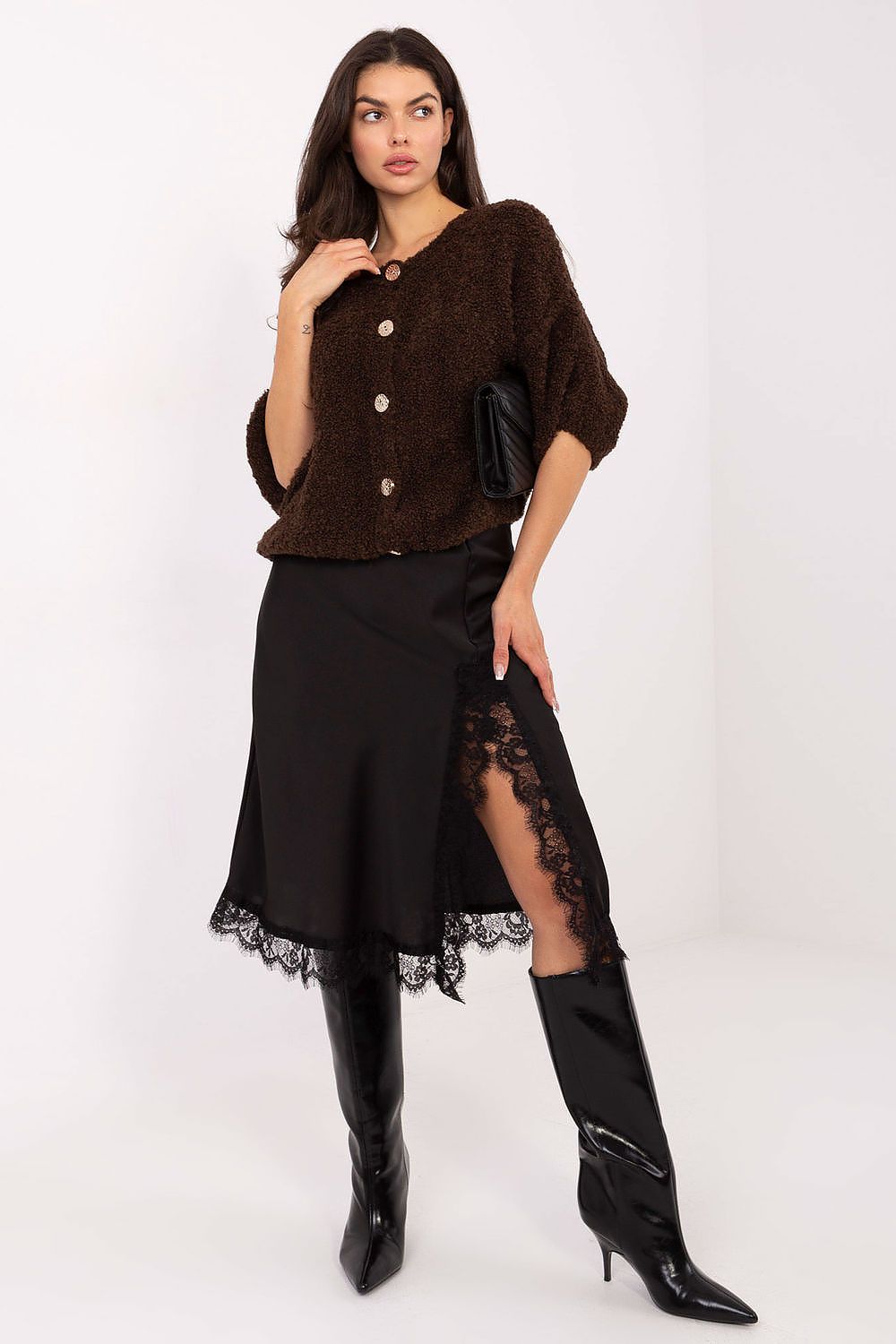  Sveter cu închidere model 220755 Italy Moda 
