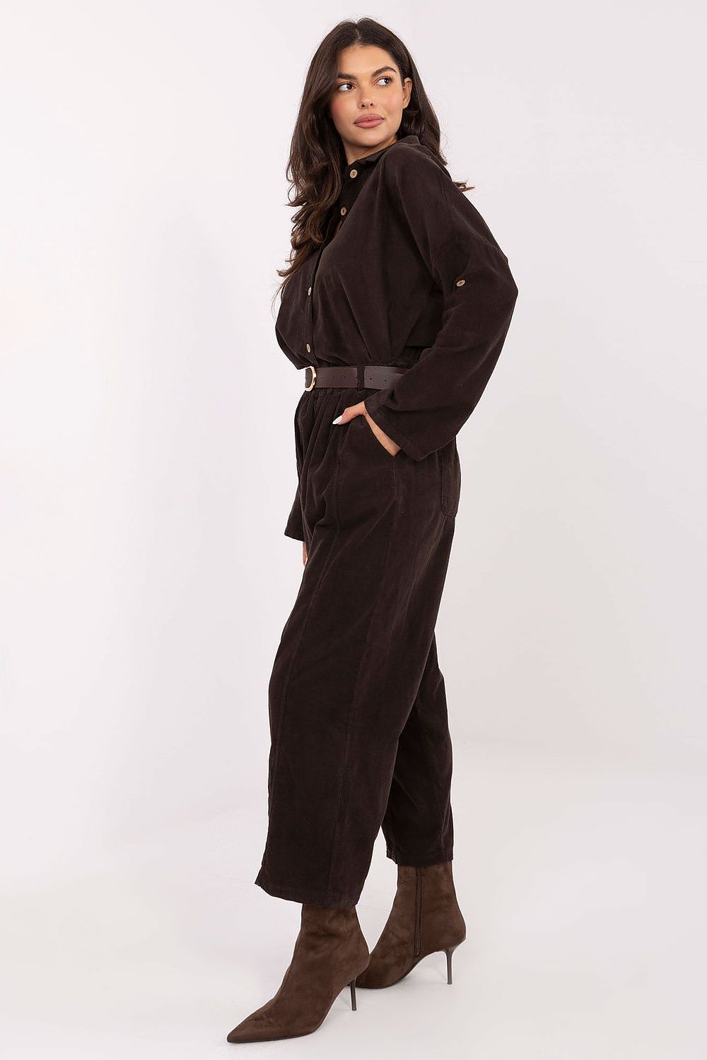  Pantaloni din catifea model 220816 Italy Moda 
