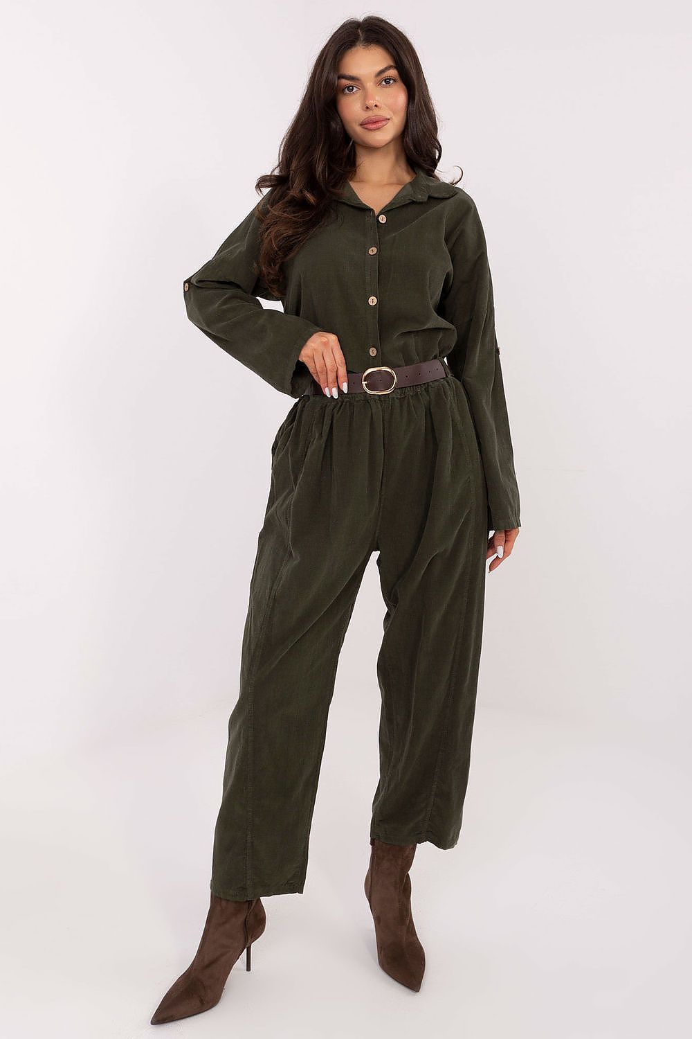  Pantaloni din catifea model 220817 Italy Moda 