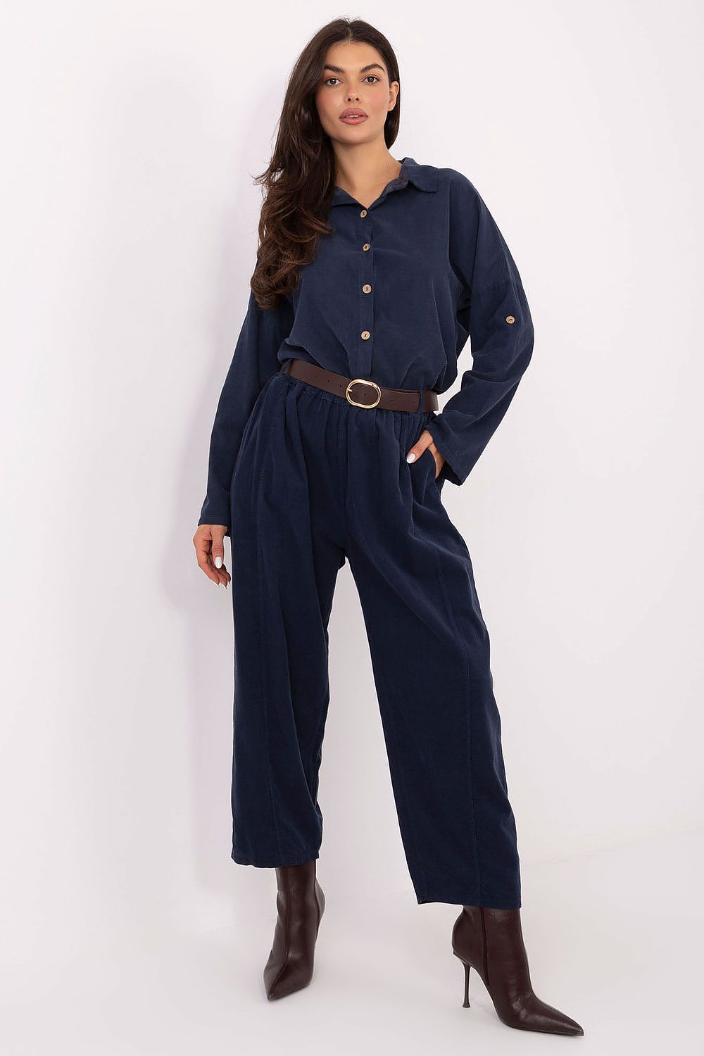  Pantaloni din catifea model 220818 Italy Moda 