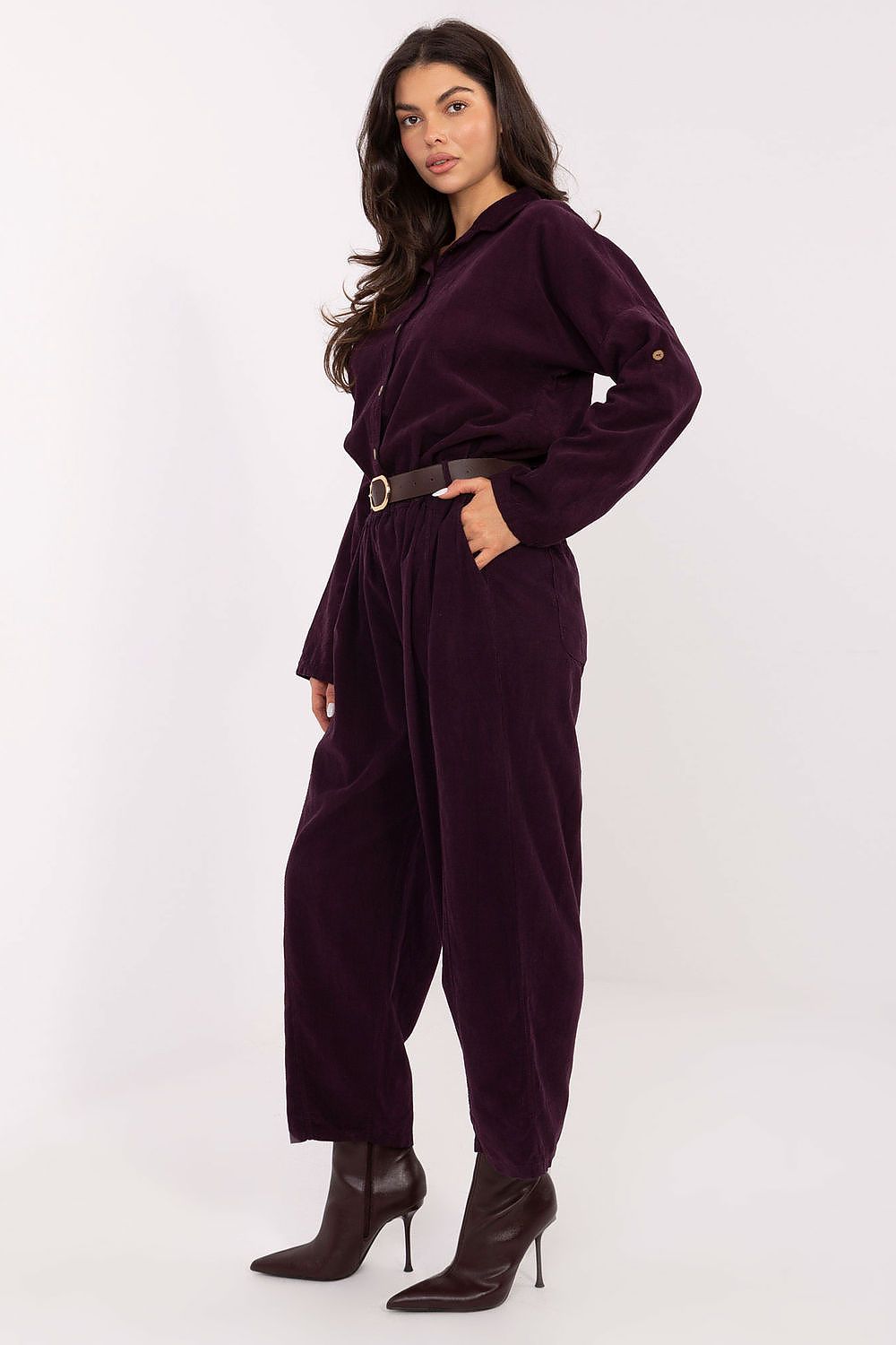  Pantaloni din catifea model 220820 Italy Moda 