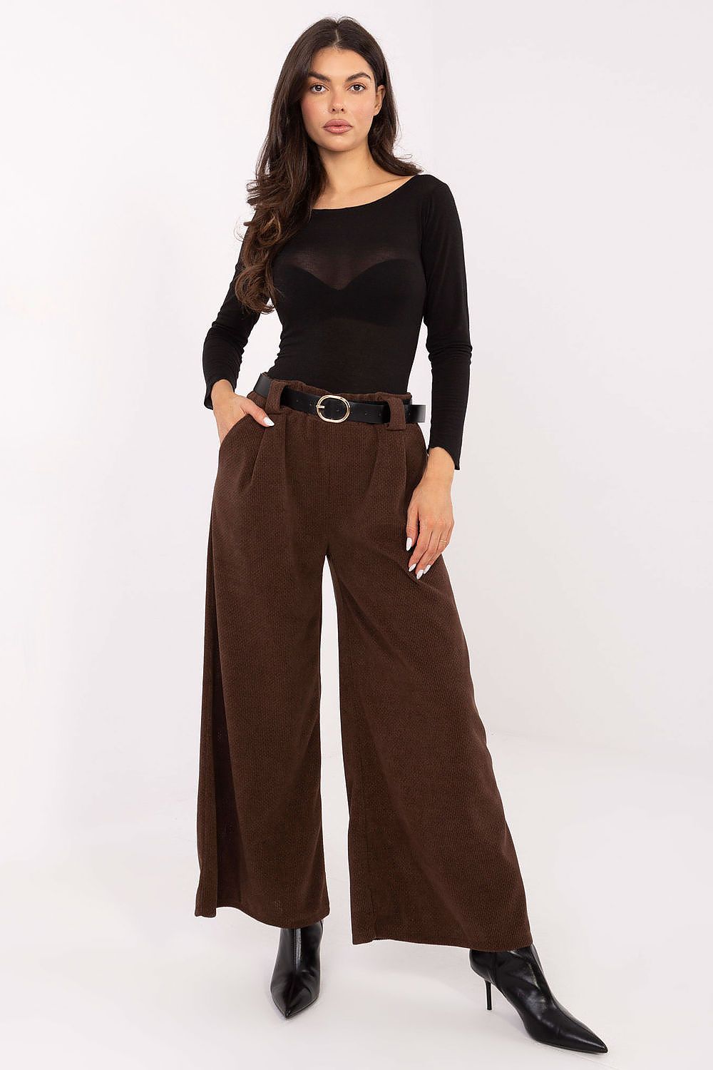  Pantaloni din catifea model 220874 Rue Paris 