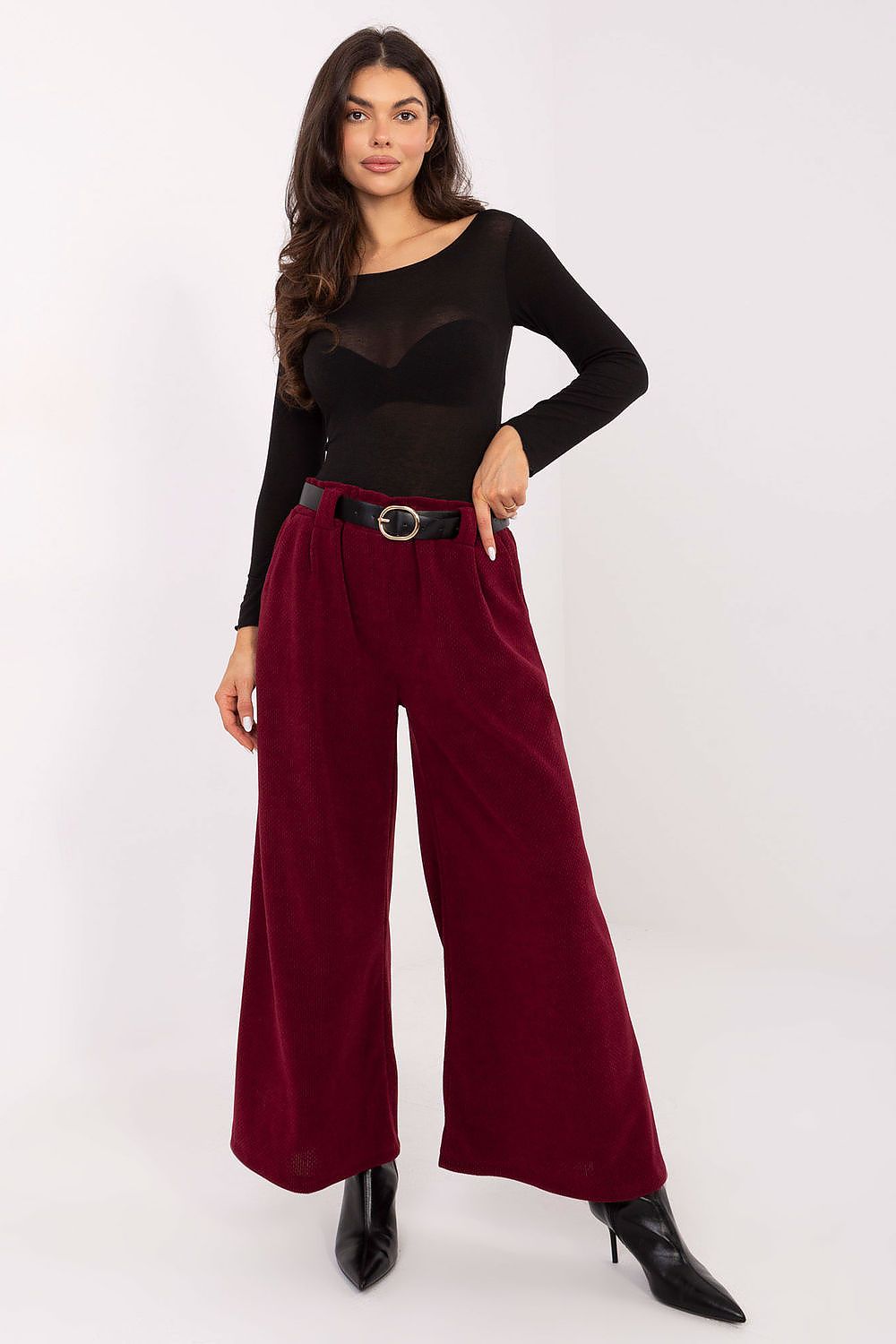  Pantaloni din catifea model 220876 Rue Paris 