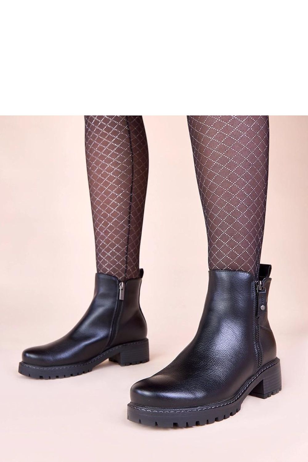  Botine cu toc model 221011 Solea 