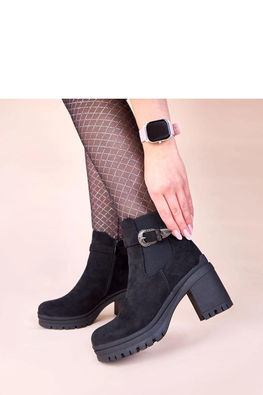  Botine cu toc model 221022 Solea 