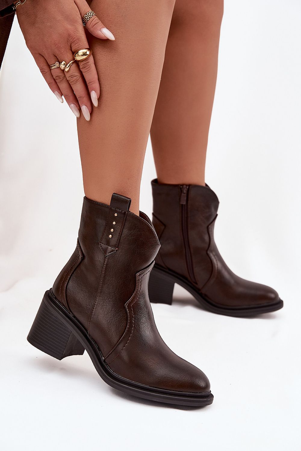  Botine cu toc model 221136 Step in style 