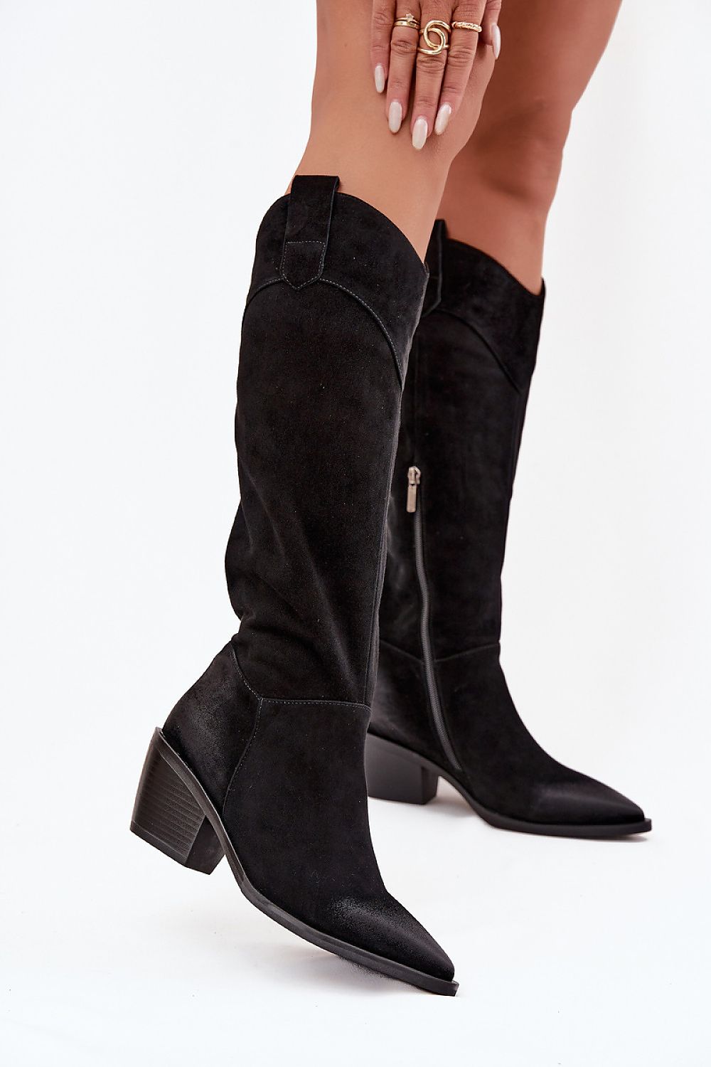  Cizme cu toc model 221160 Step in style 